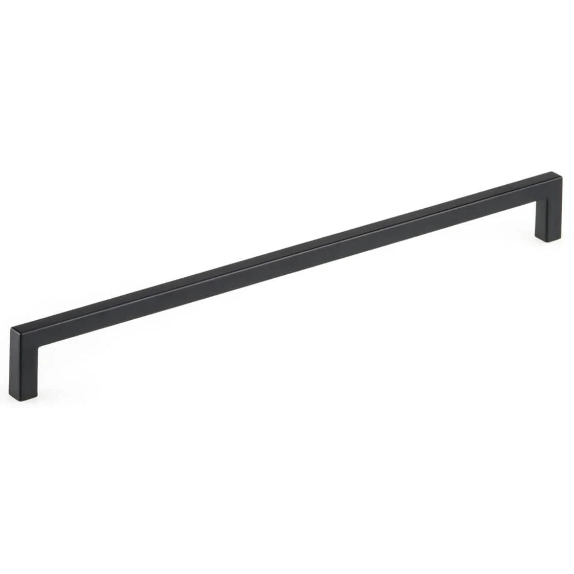 Contemporary Pull - 12-5/8" Center-to-Center - 13/32" W x 13" L - Matte Black - Image 1
