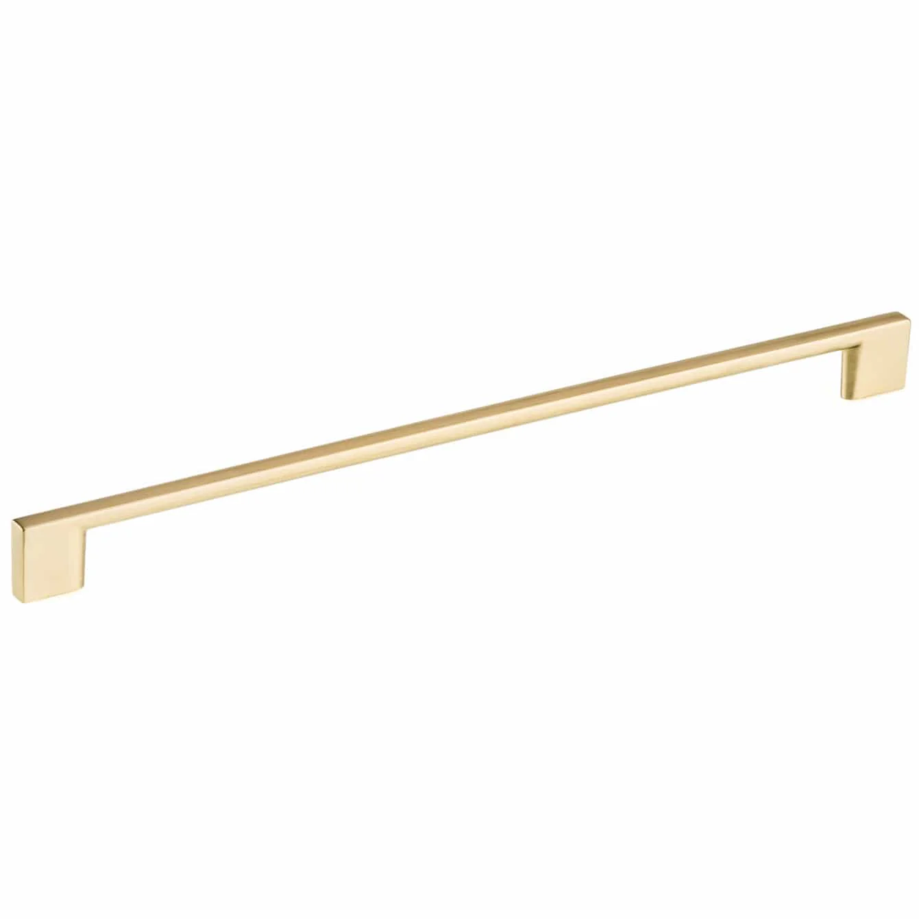 Contemporary Pull – 12-5/8″ Center-to-Center – Satin Brass