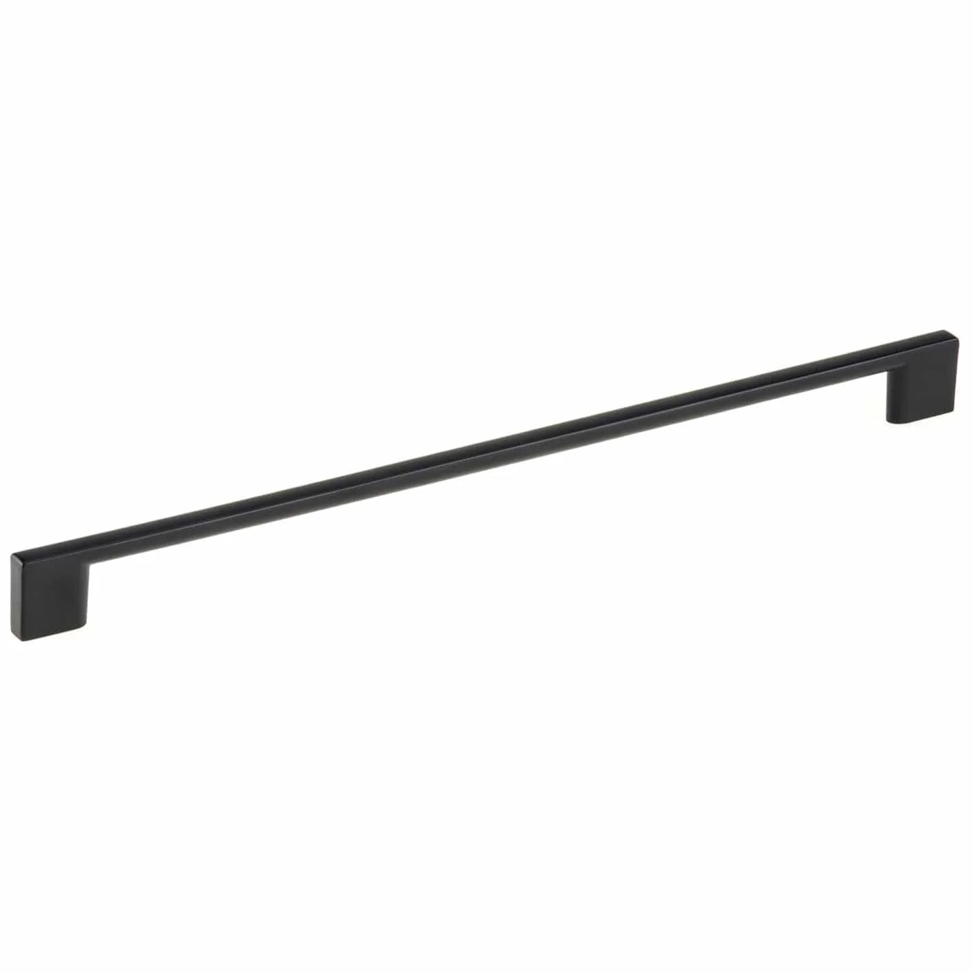 Contemporary Pull - 12-5/8" Center-to-Center - 11/32" W x 14-1/8" L - Matte Black - Image 1