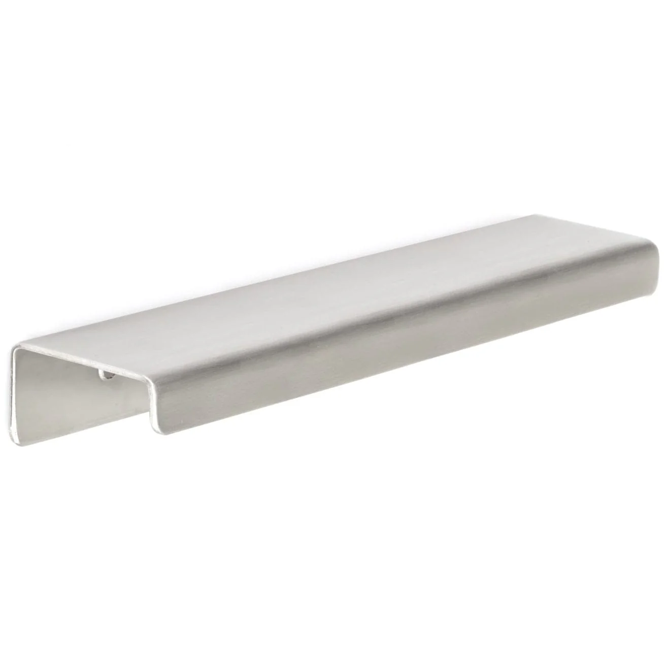 Contemporary Edge Pull, 4" Center-to-Center, Stainless Steel - Image 1