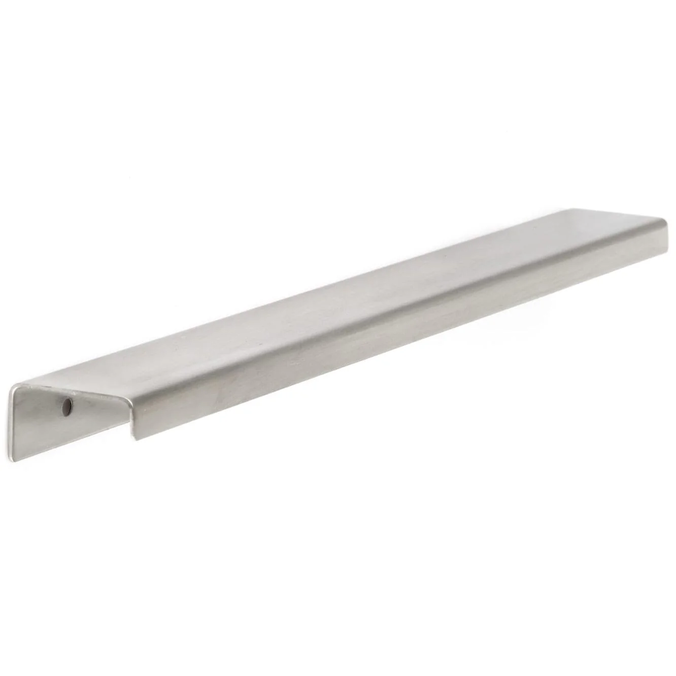 Contemporary Edge Pull - Aluminum - 11" Center-to-Center - Stainless Steel Finish - Image 1