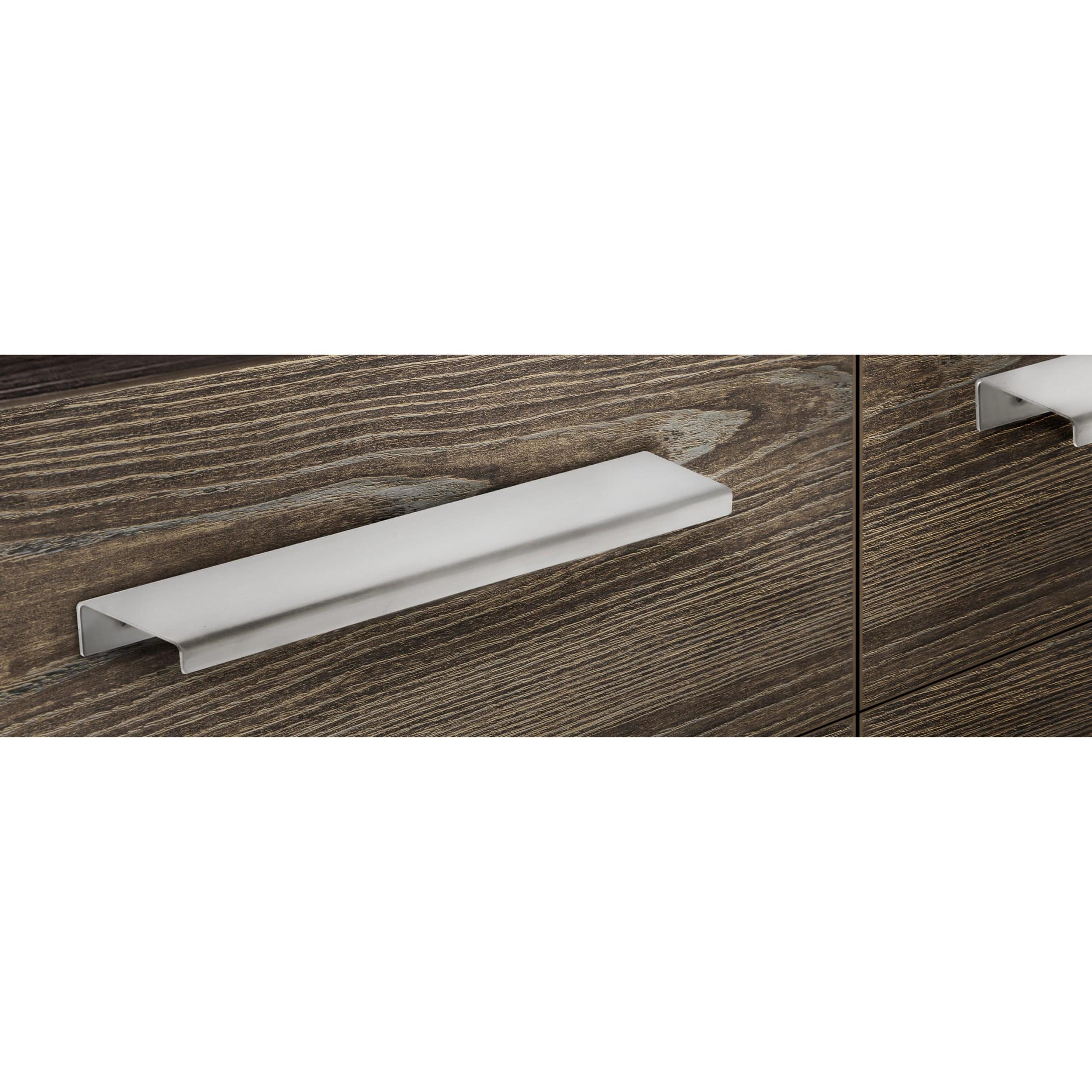 Contemporary Edge Pull - Aluminum - 11" Center-to-Center - Stainless Steel Finish - Image 3