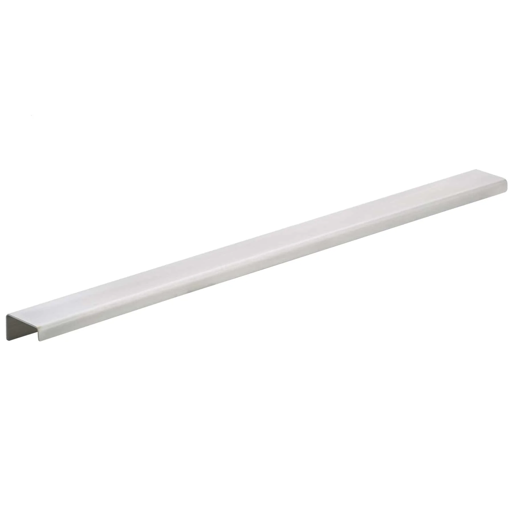 Contemporary Edge Pull, 17″ Center-to-Center, Stainless Steel