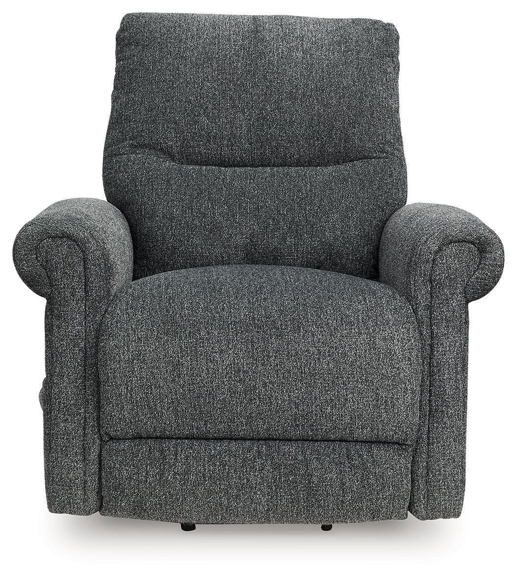 Aureta Charcoal Performance Fabric,Next-Gen Nuvella™,Chenille Power Lift Recliner - Image 3