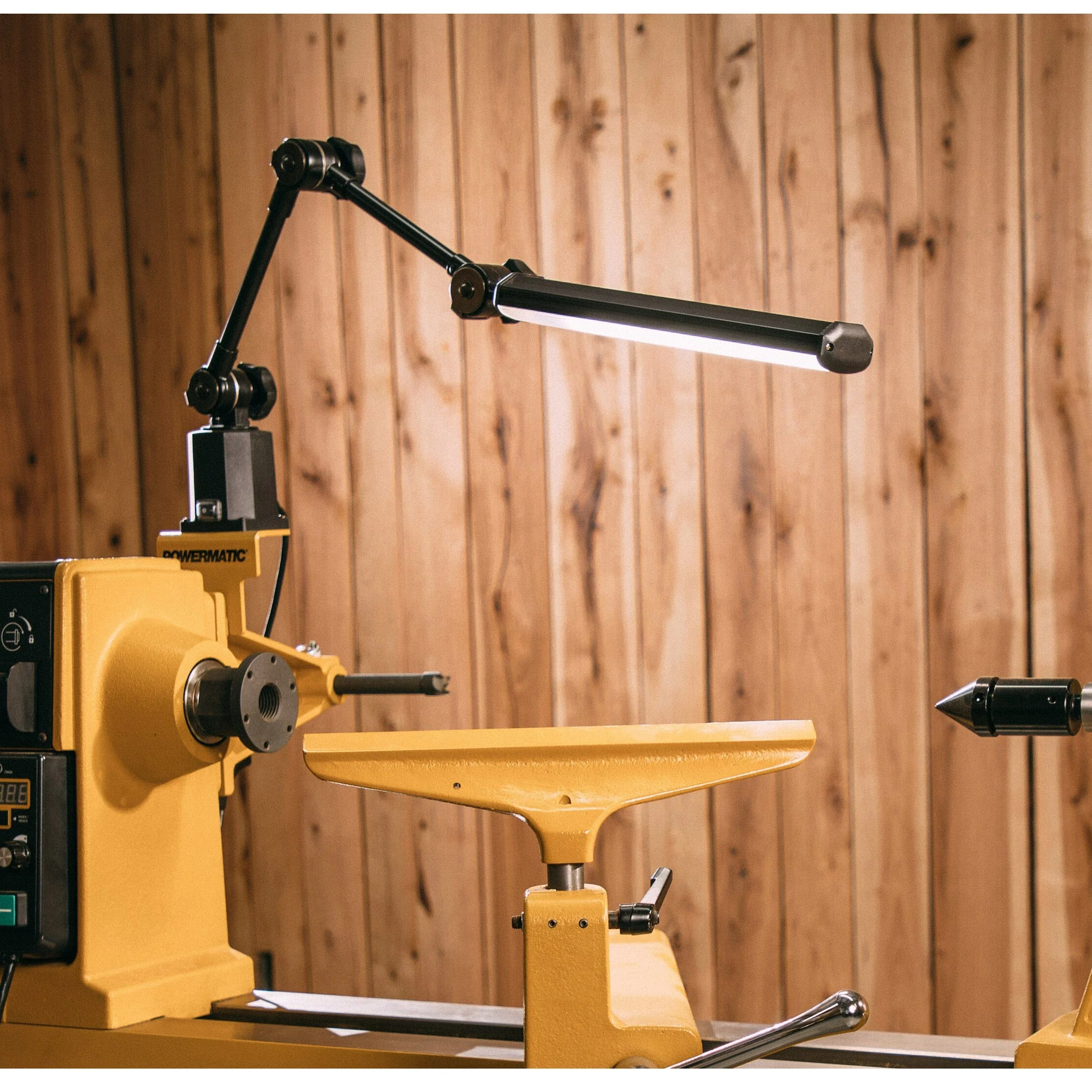 Light with Bracket for PM3520C Woodworking Lathe - Image 2