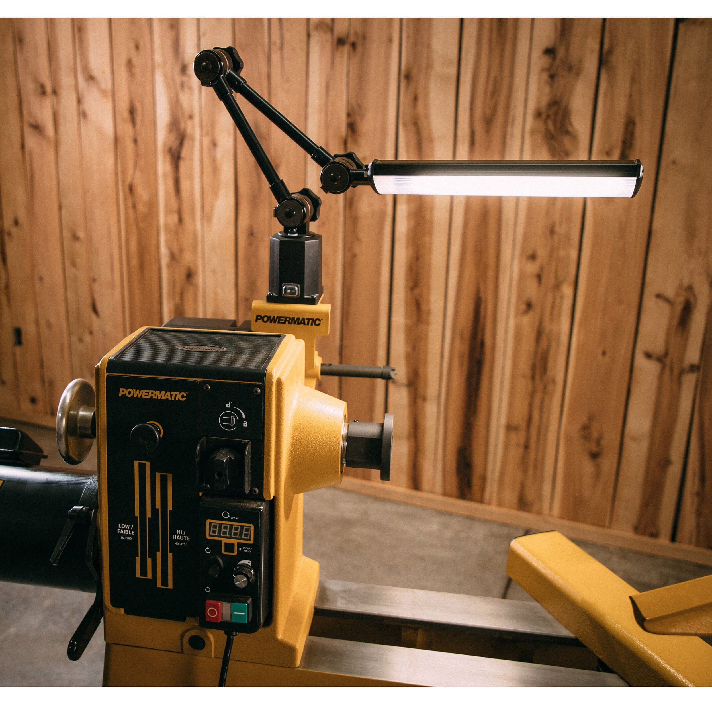 Light with Bracket for PM3520C Woodworking Lathe - Image 3