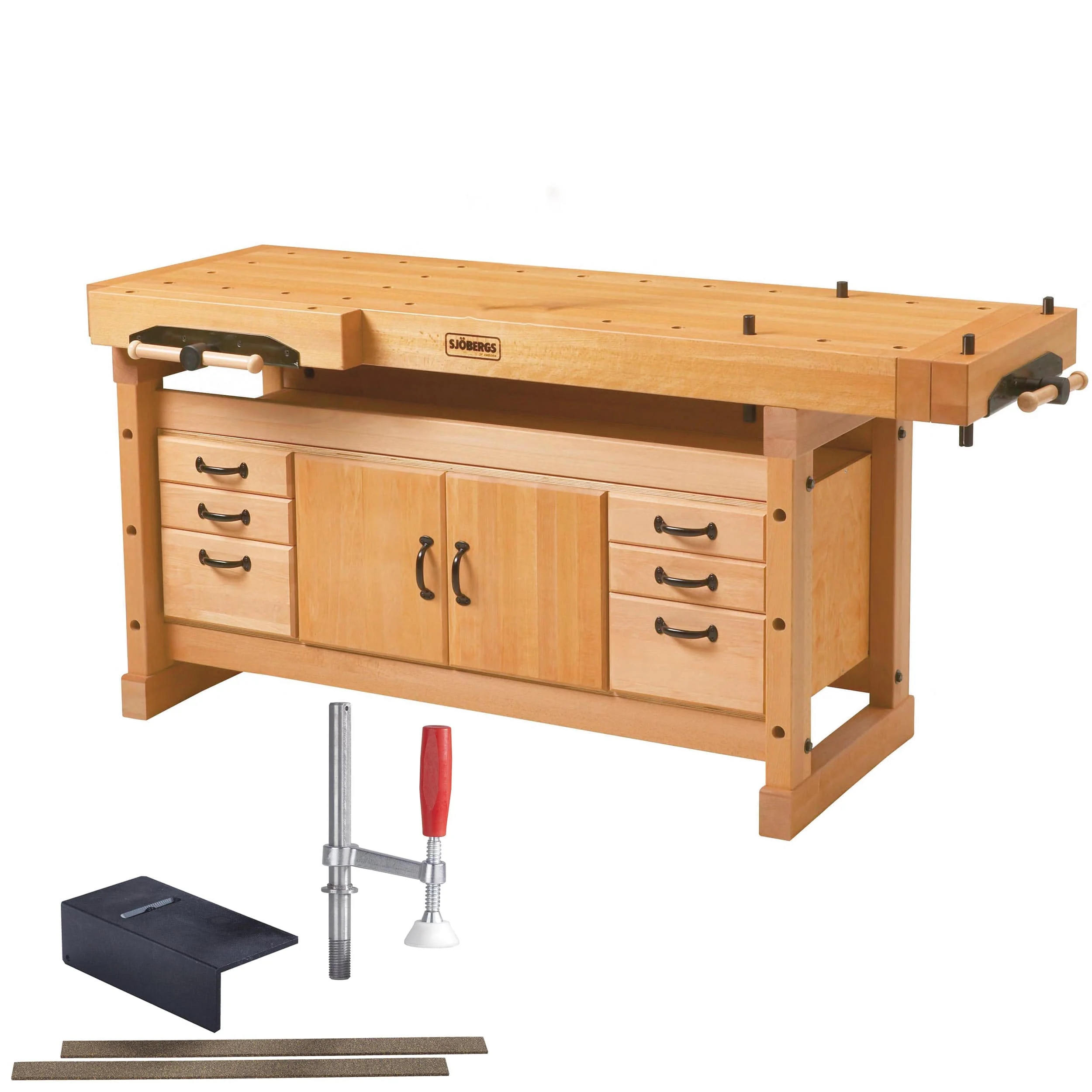 Elite 2000 Workbench with SM04 Storage Cabinet and Accessory Kit