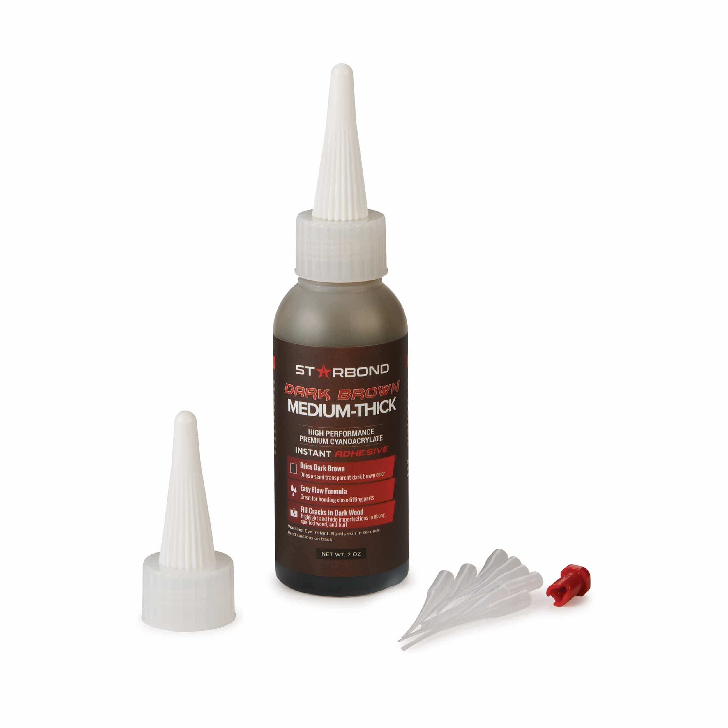 BR-500 Dark Brown CA Glue – Medium-Thick – 2 oz