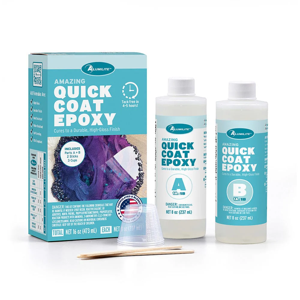 Amazing Quick Coat Epoxy Kit - 16 oz - Image 1