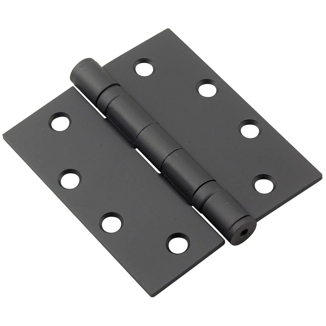 Full Mortise Ball Bearing Butt Hinge -Removable Pin - 4-1/2" (114 mm) - Black - 3 Pack - Image 1