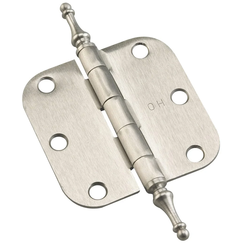 Full Mortise Butt Hinge with Steeple Tips - 3" - 5/8" Radius - Image 1