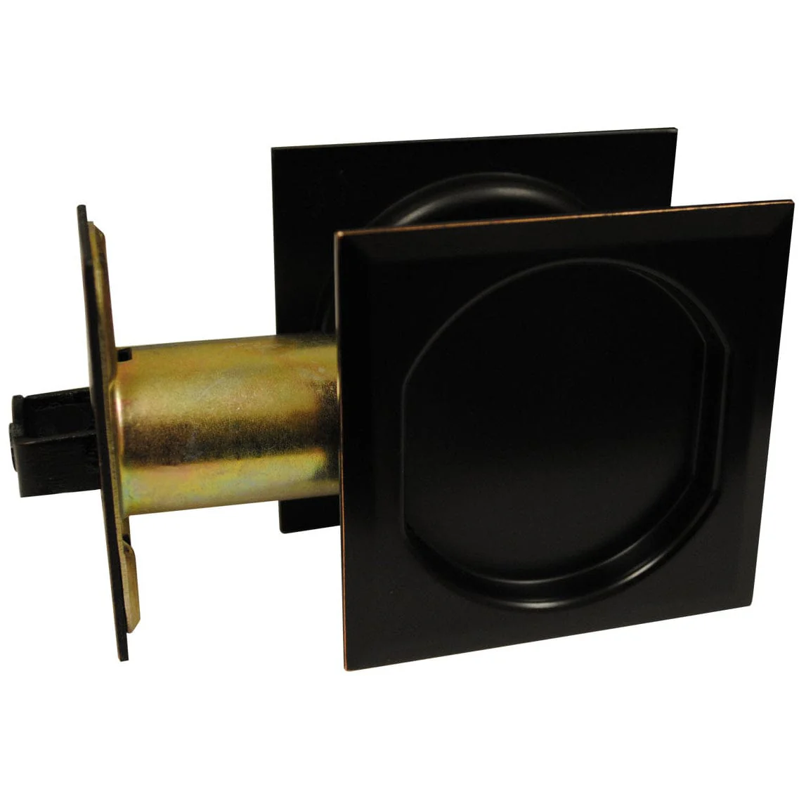 2-7/16″ (62 mm) Pocket Door Pull Square Oil-Rubbed Bronze Passage