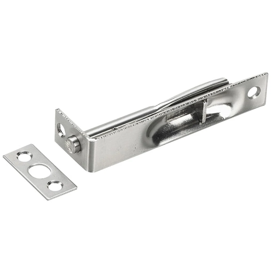 4″ x 3/4″ Flush Bolt Brushed Nickel