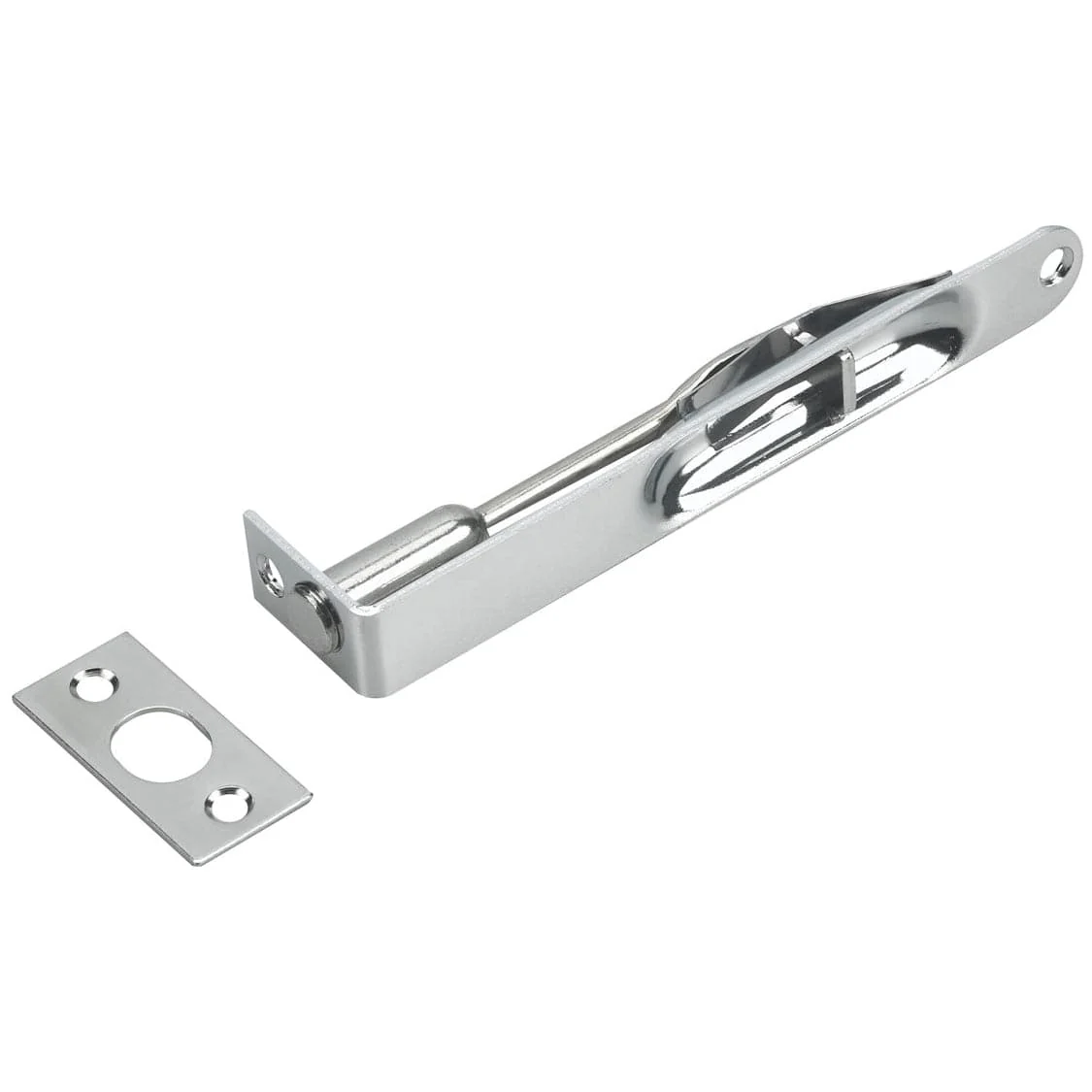 6″ x 3/4″ Flush Bolt 5/8″ Radius Chrome