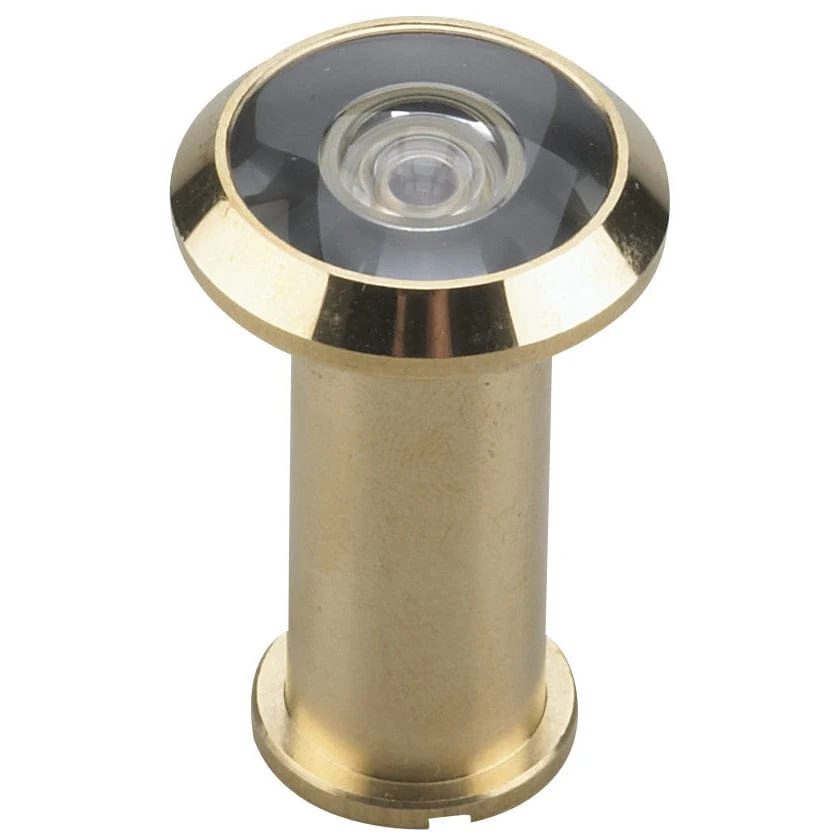 200 Degree Door Viewer UL Listed Brass 9/16" (14.3 mm) - Image 1