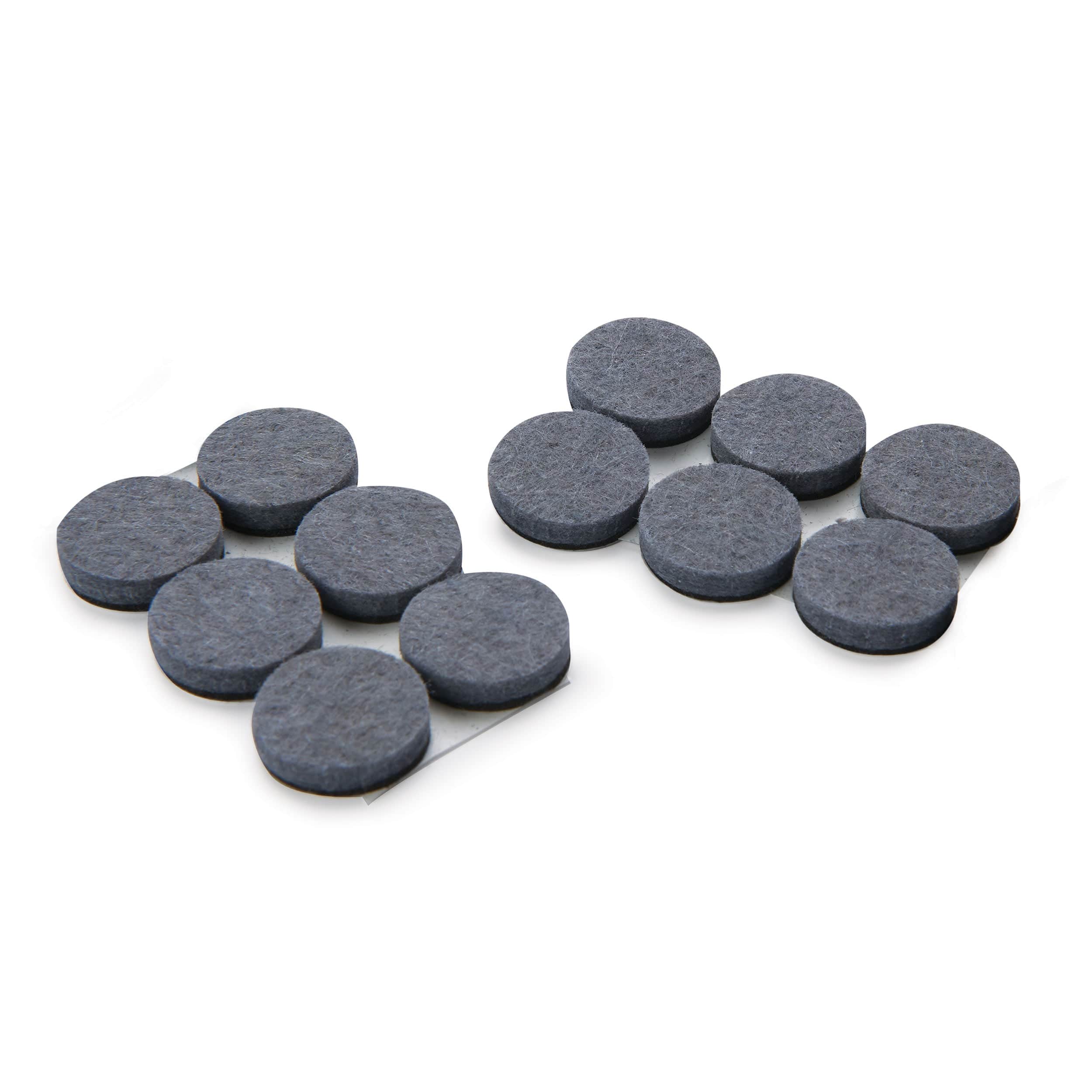 Heavy Duty Self-Stick Felt Pads – 1-1/2″ – Round – 12 Piece