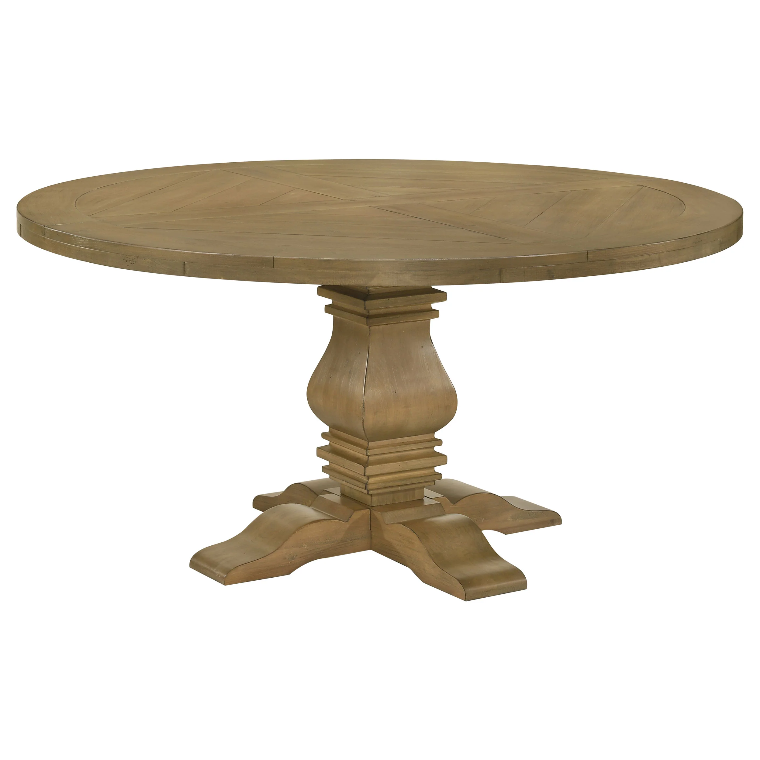 Florence Rustic Honey Round Dining Room Set - Image 3