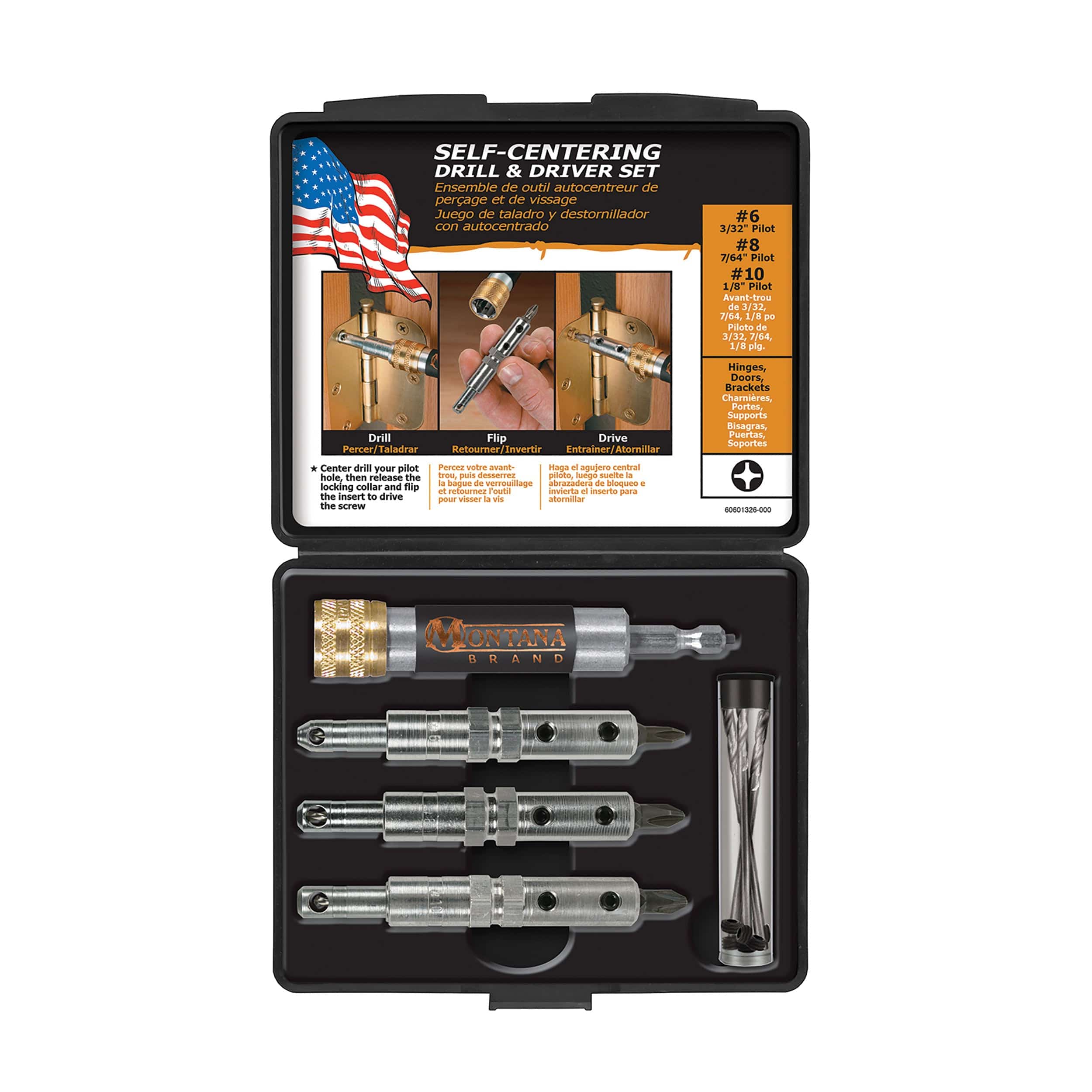 Self-Centering Drill & Driver Set – 16 Piece