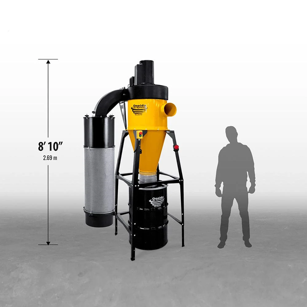 Dust Gorilla Pro with Smart Boost 55-Gallon Cyclone Dust Collector with Wall Mount - HEPA GFM - 5HP 1 Ph 230V - Image 2