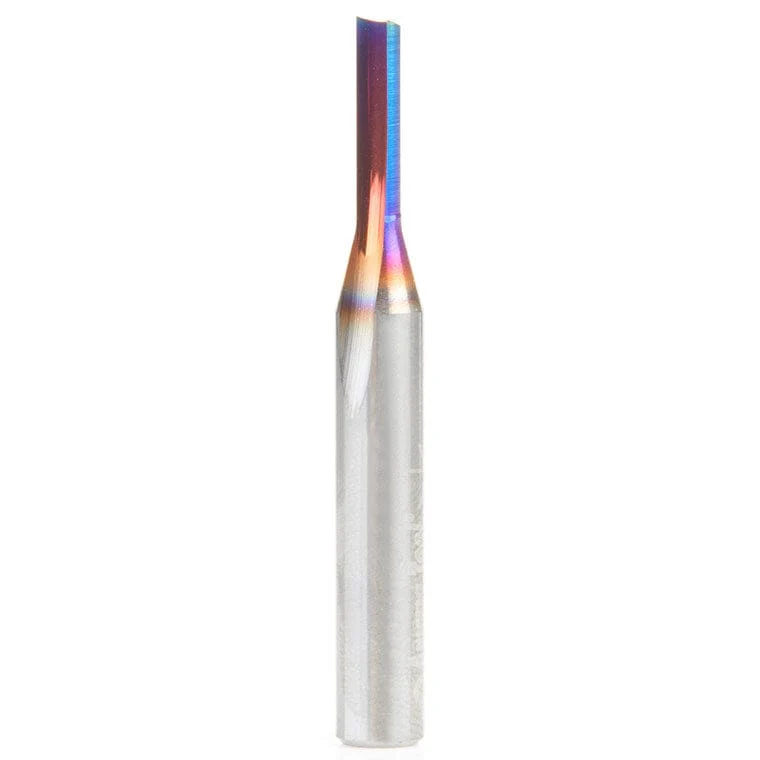 43500-K Single O Flute Plastic Cutting Router Bit 1/8"D  1/2"CH 1/4"SH 2"OL - Image 1