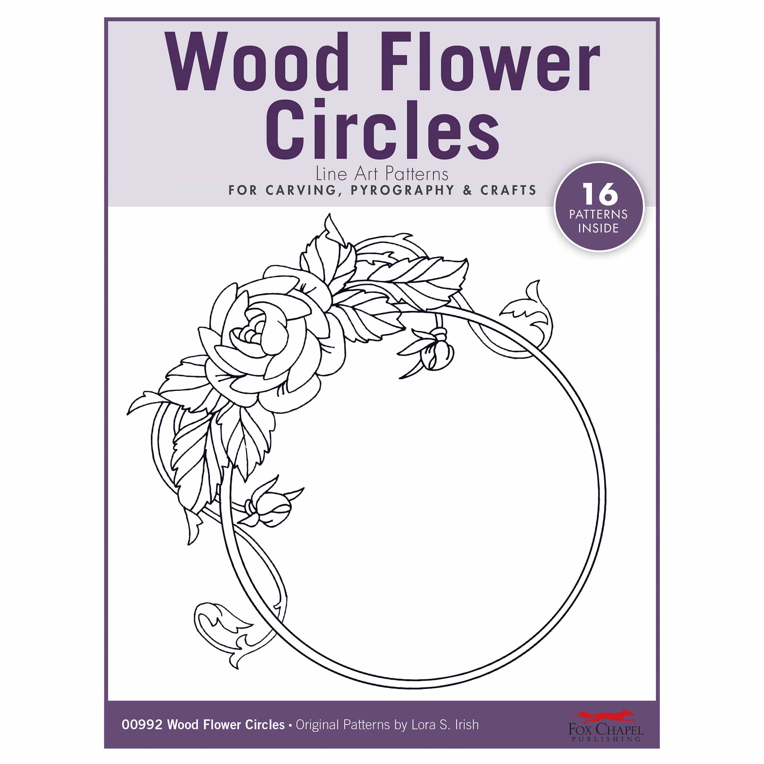 Wood Flower Circles Pattern Pack By Lora S. Irish - Image 1