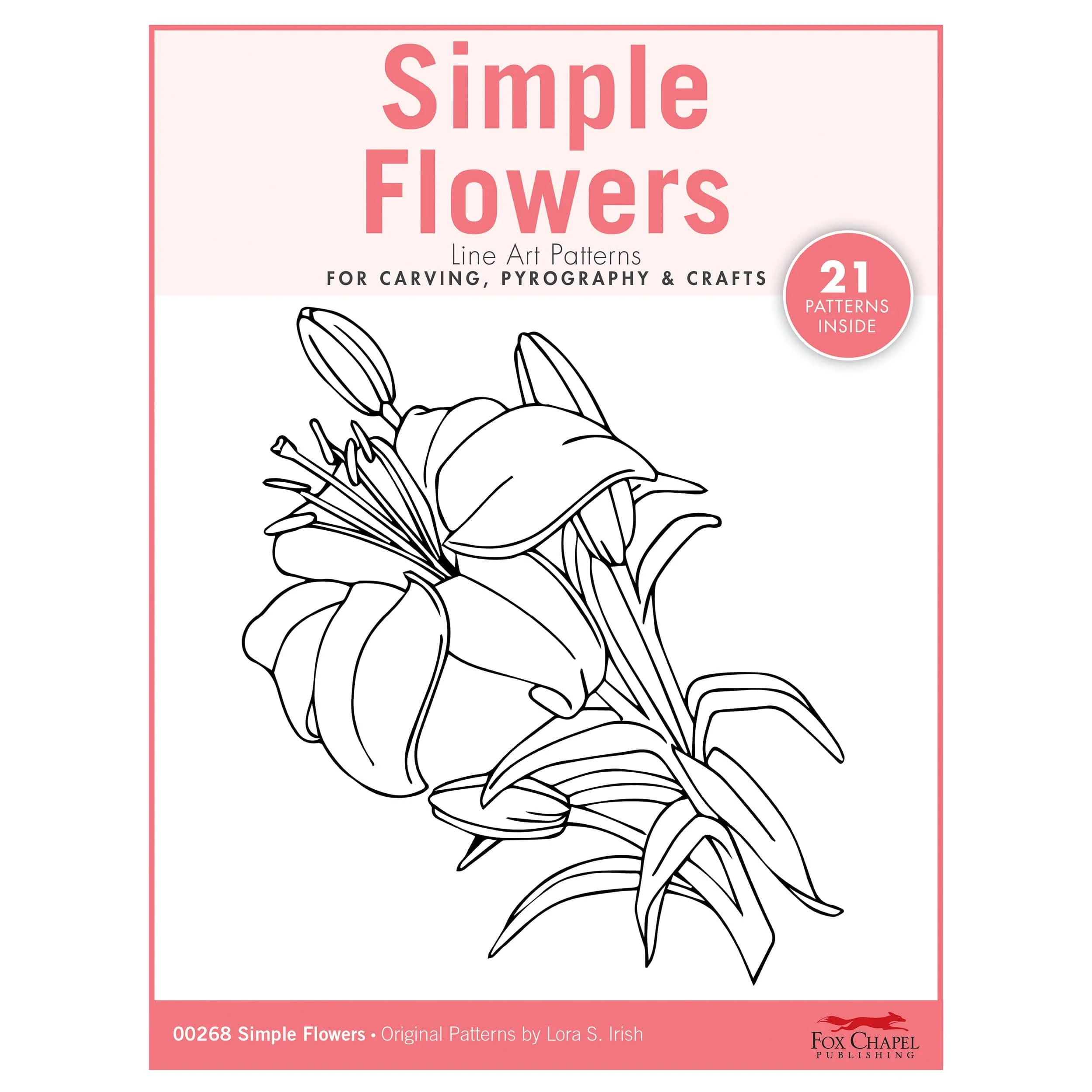 Simple Flowers Carving Patterns Pack - Image 1