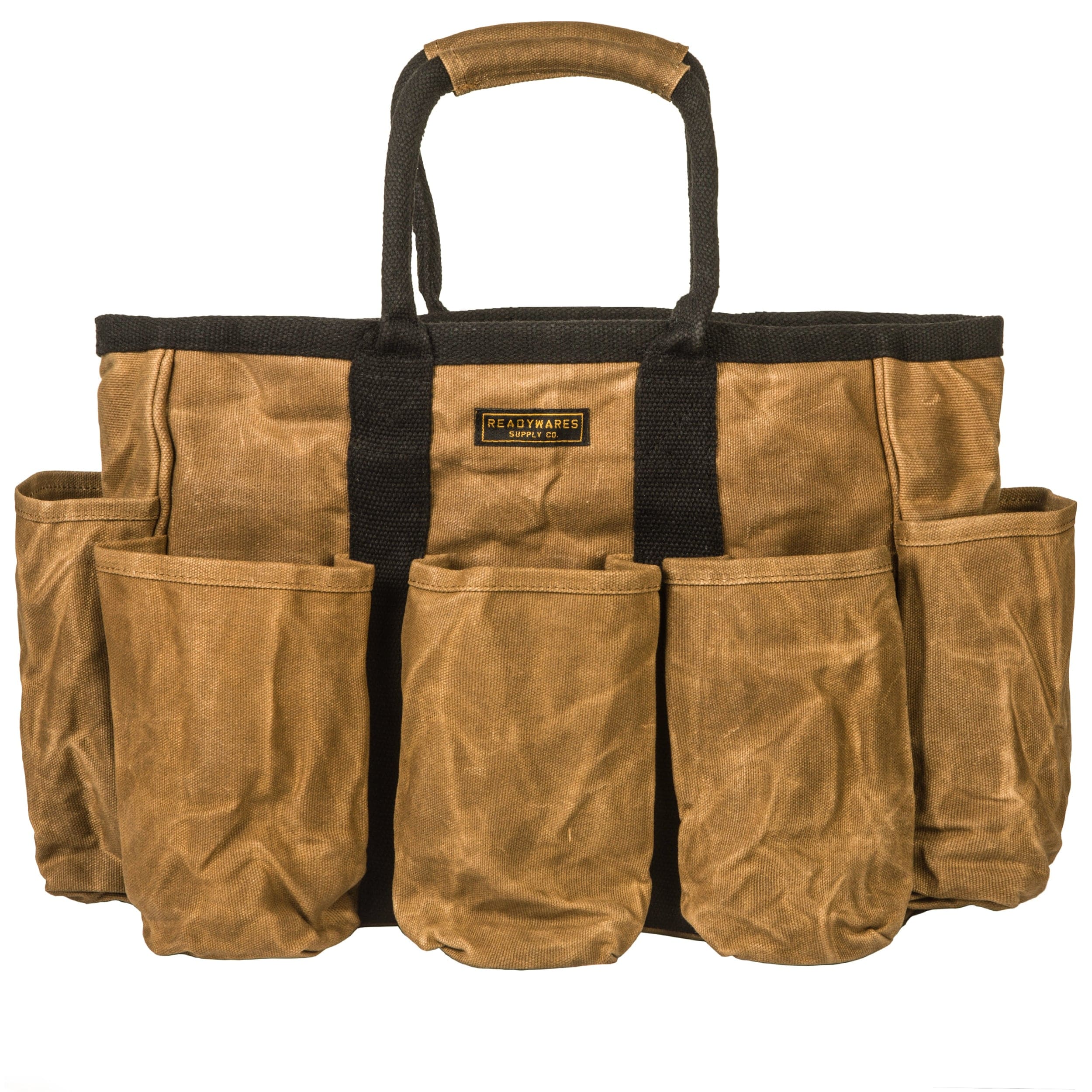 14-Pocket Supply Bag – 16 oz Waxed Canvas – 14″ x 5″ x 11-1/2″