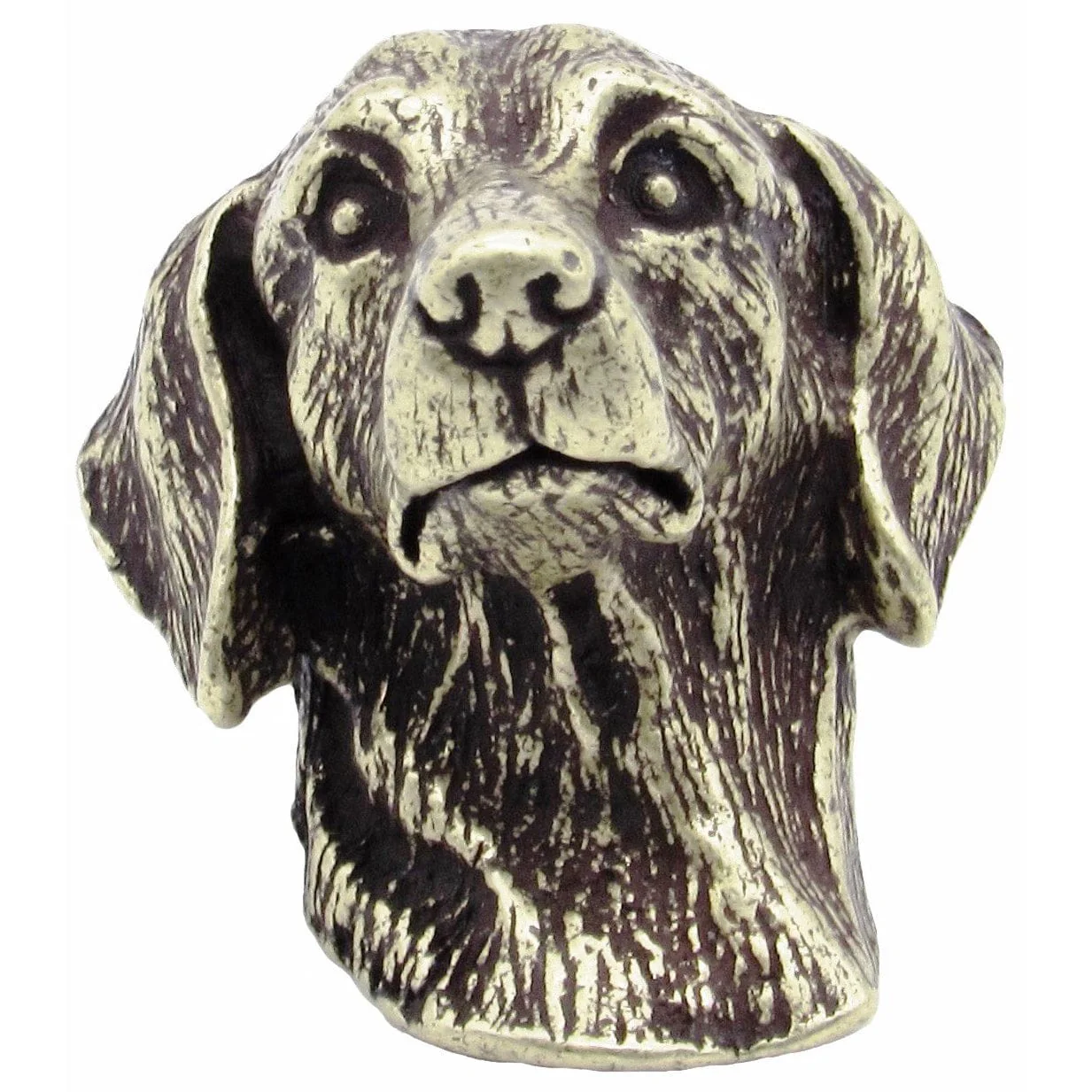 Dachshund Knob Brass Oxide - Image 1