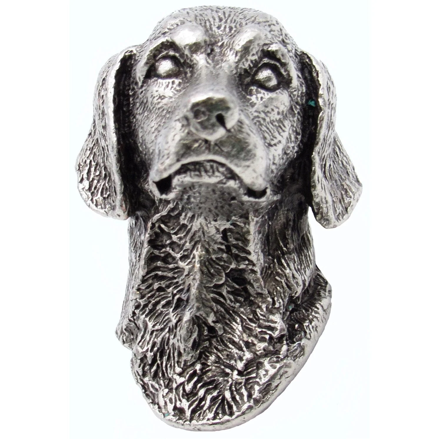 German Short Hair Knob Pewter Oxide - Image 1
