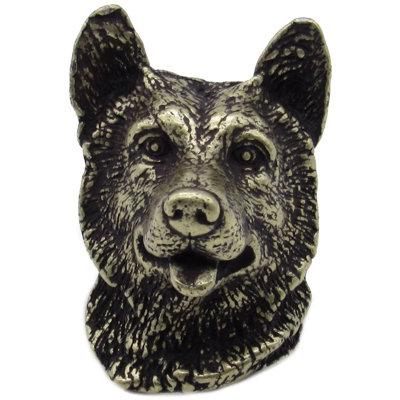 Siberian Husky Knob Brass Oxide - Image 1