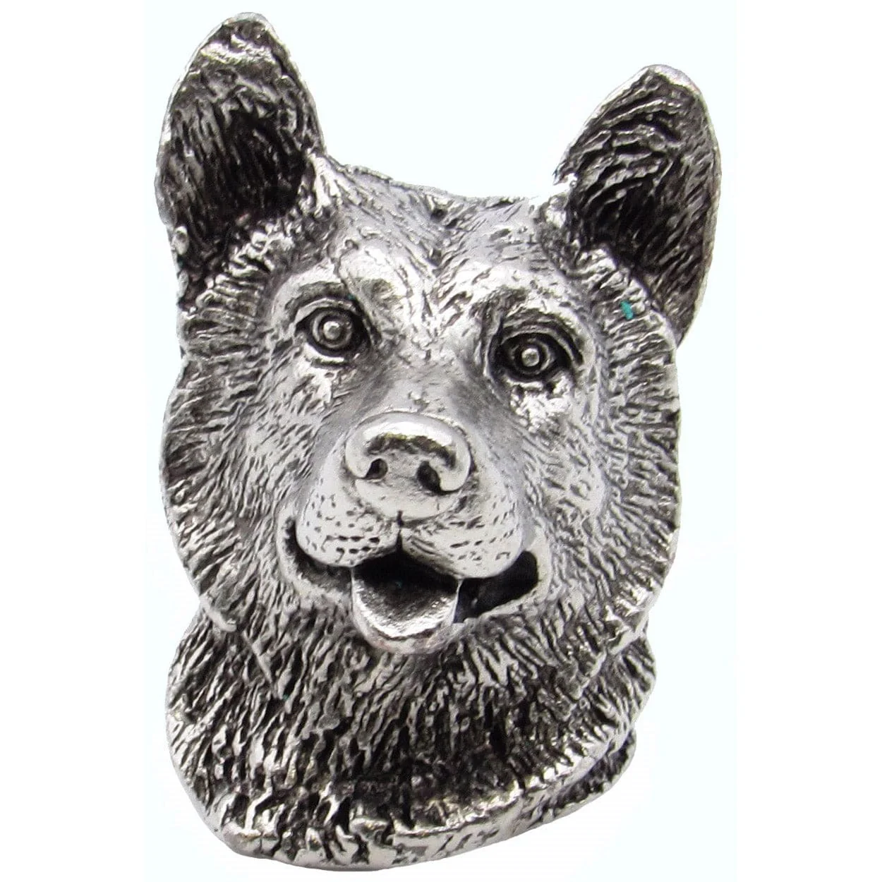 Siberian Husky Knob Pewter Oxide - Image 1
