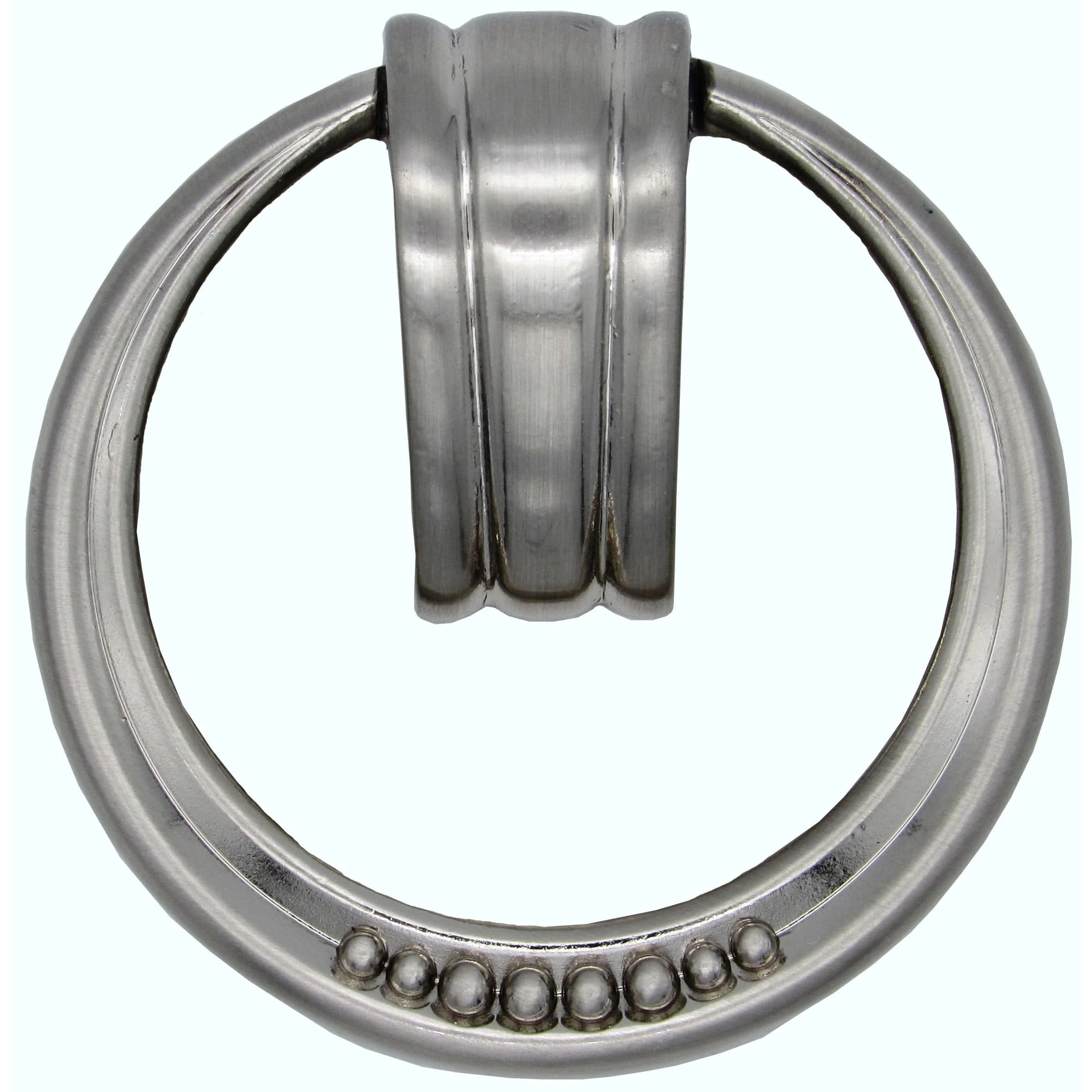 Beaded Elegance Ring Pull Satin Nickel - Image 1