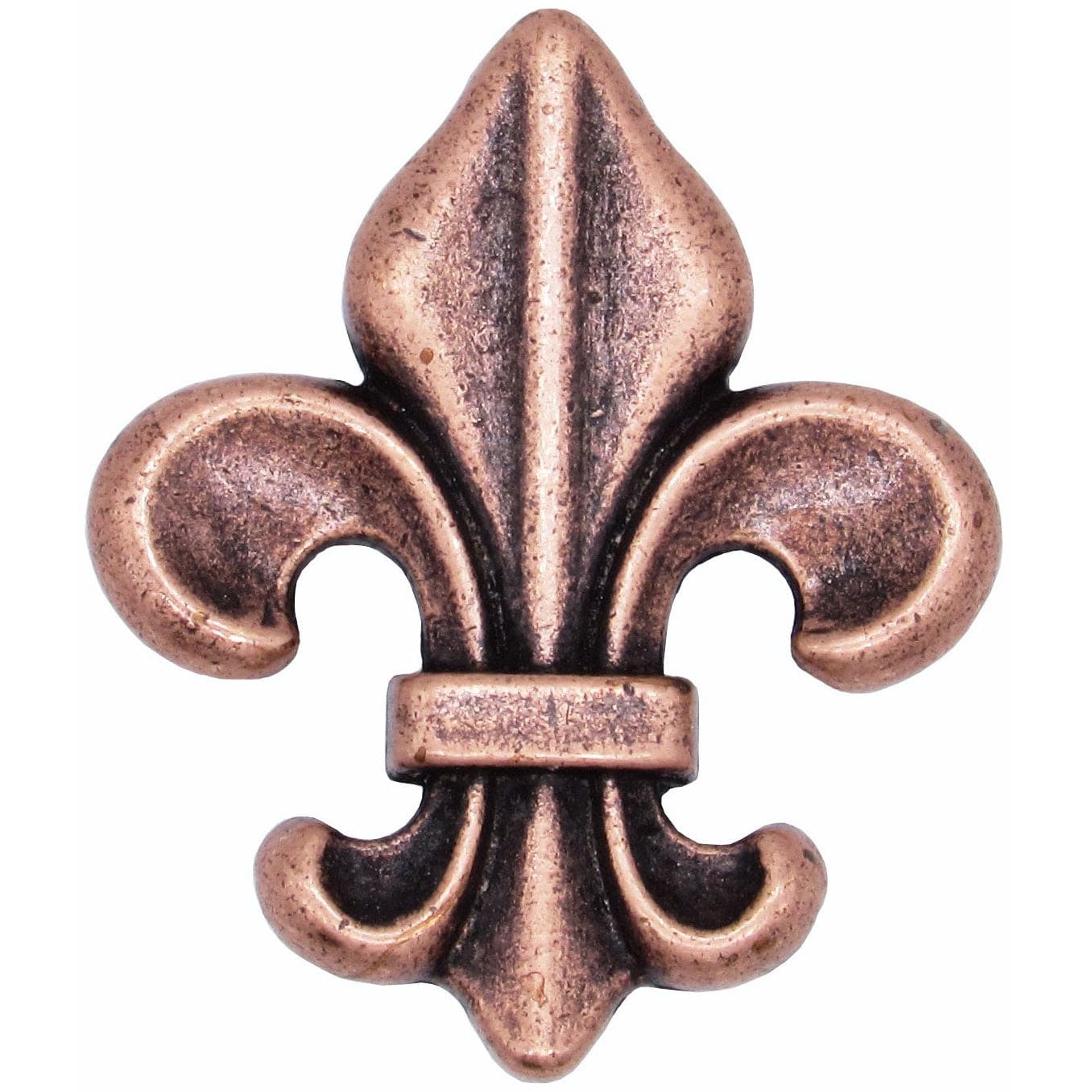 Fleur De Lis Knob Copper Oxide - Image 1