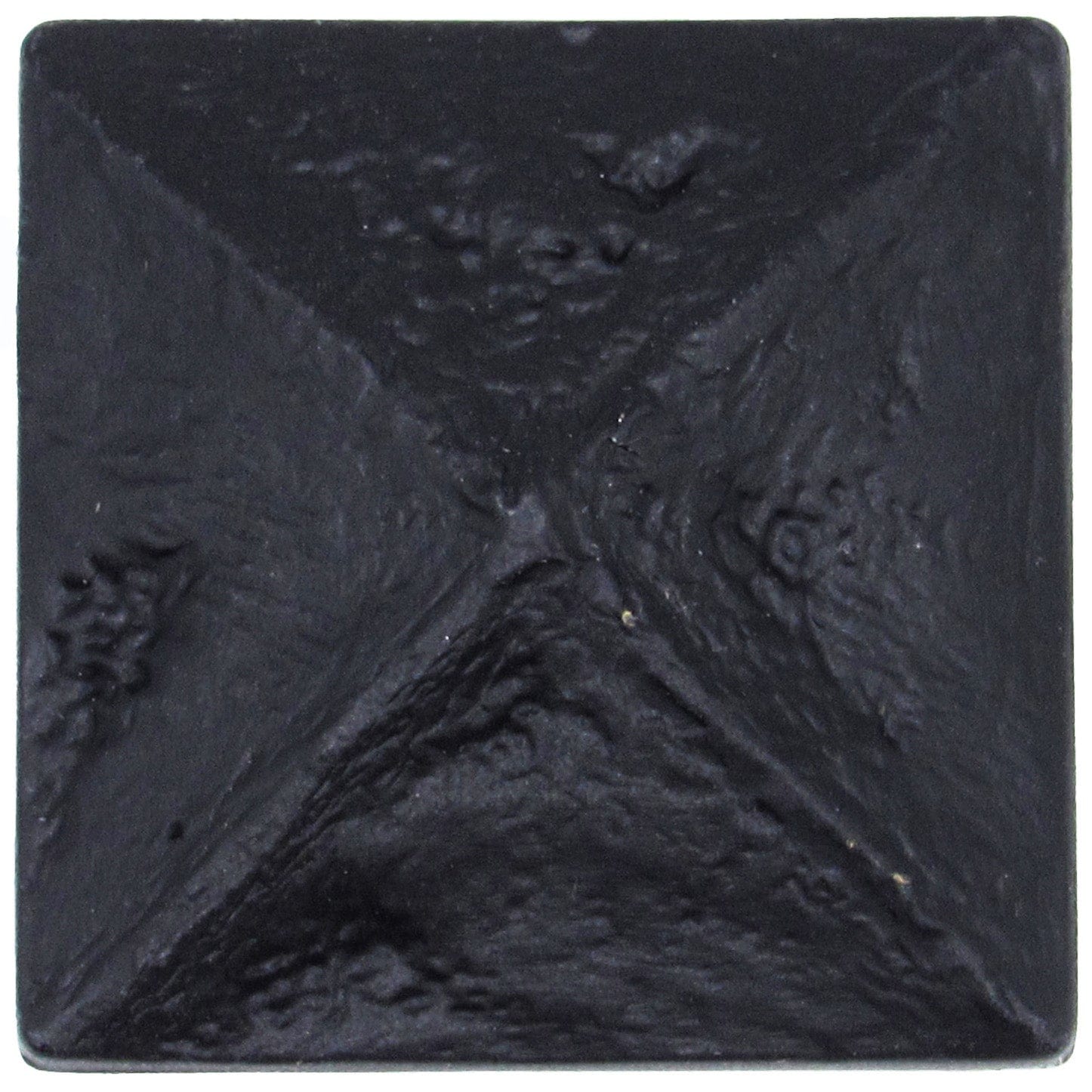 Rustic Pyramid Knob Matte Black - Image 1