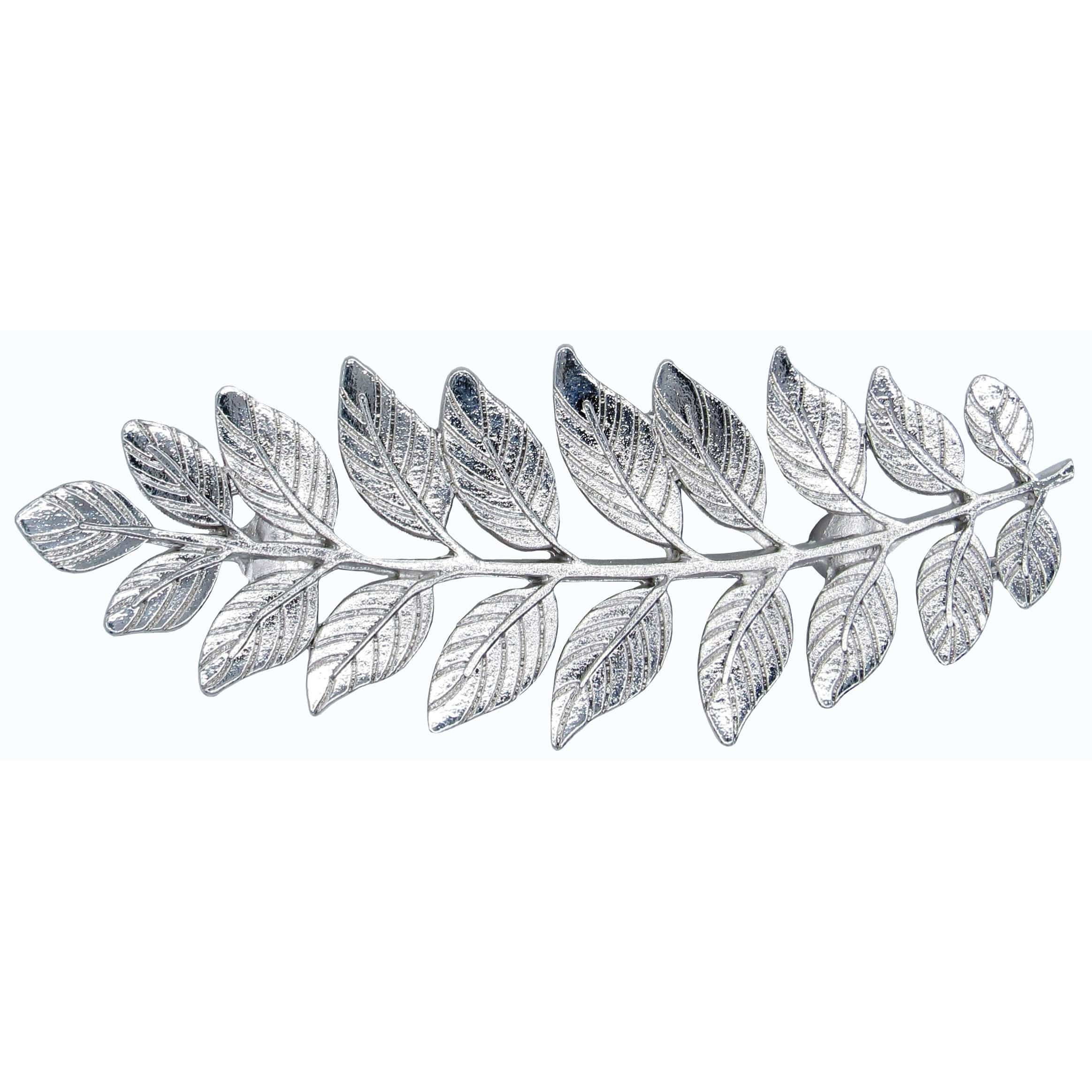 Fern Leaf Pull 2-15/16" Center Nickel - Image 1