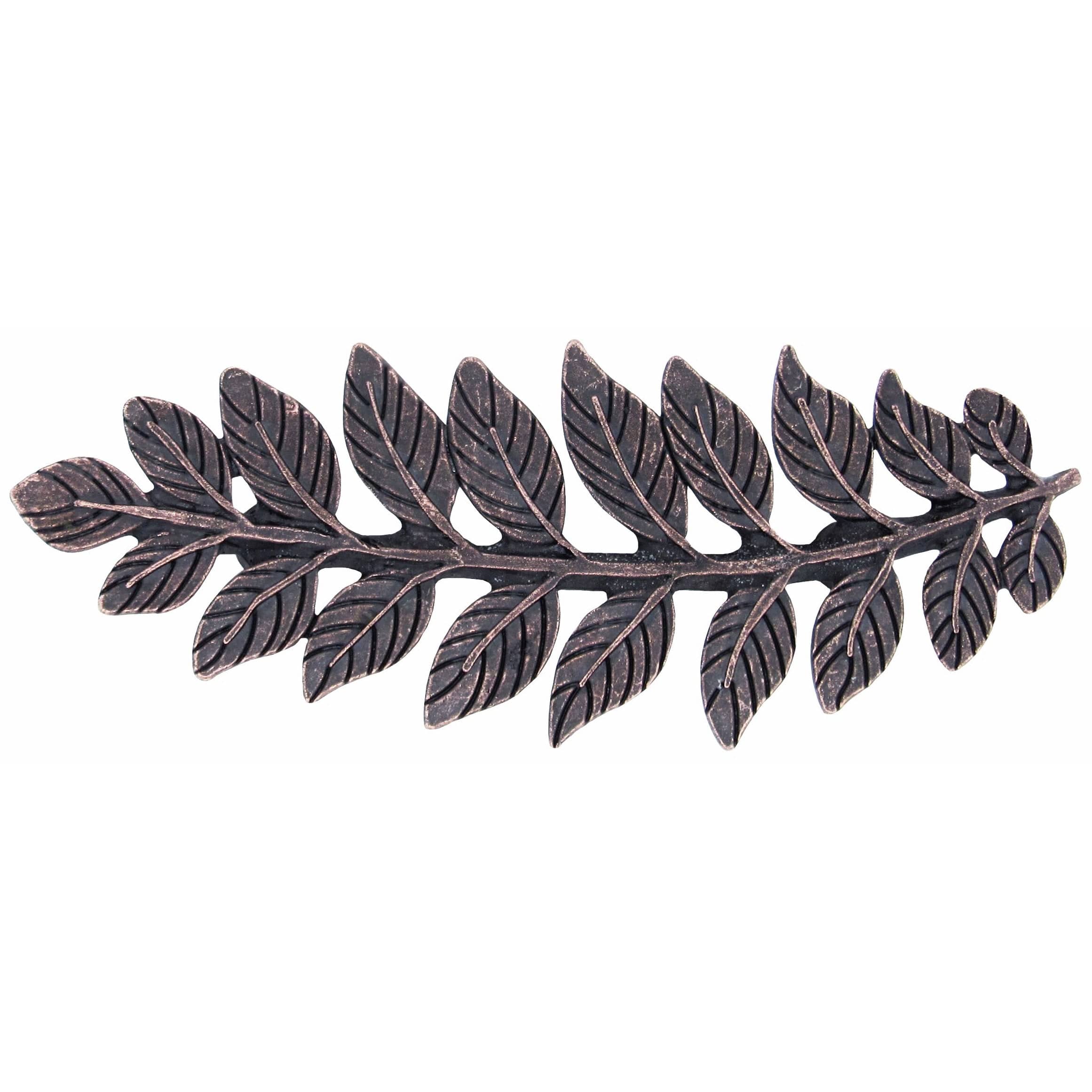 Fern Leaf Pull 2-15/16" Center Oil Rubbed Bronze - Image 1
