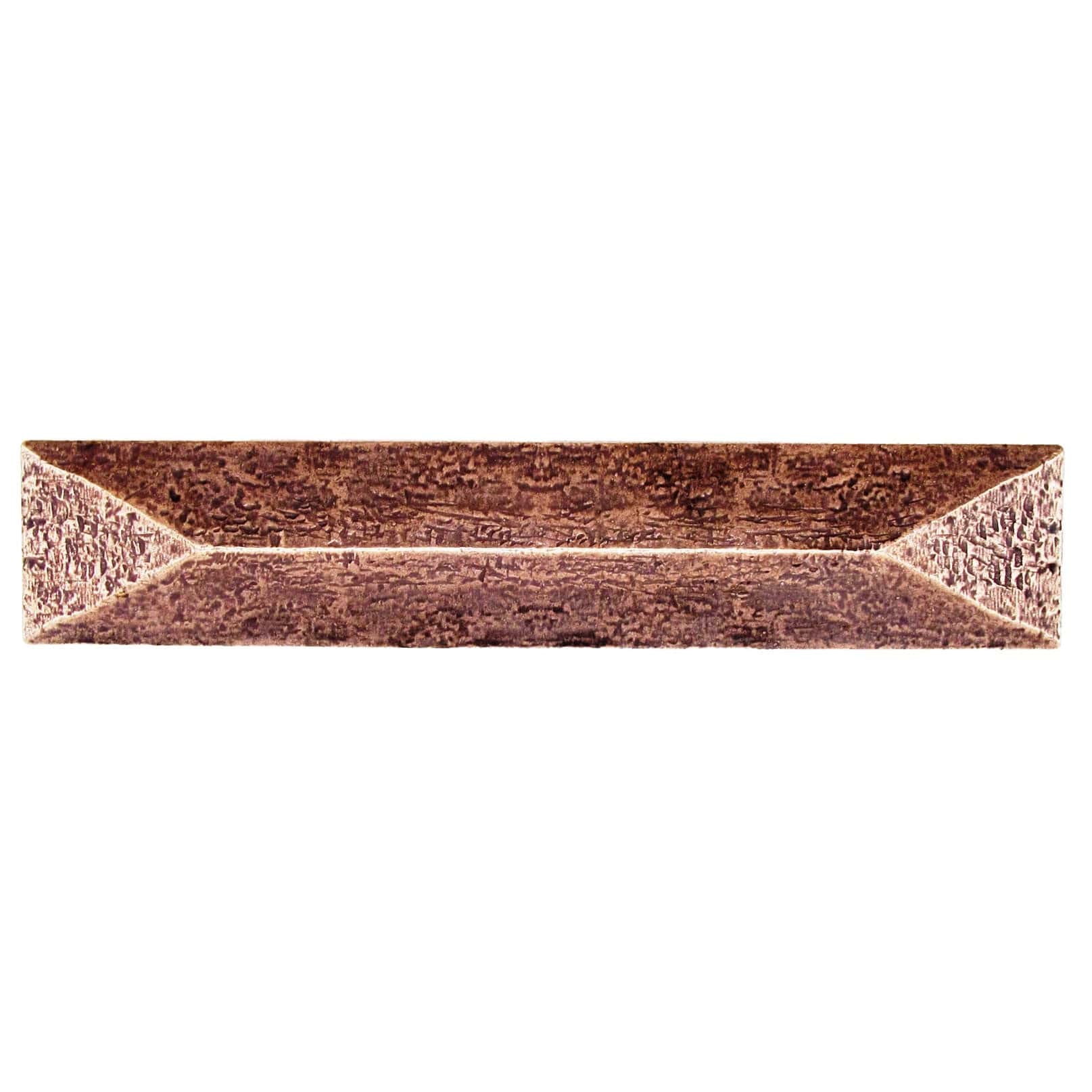 Rustic Pyramid Pull 3-3/4" Center Copper Oxide - Image 1