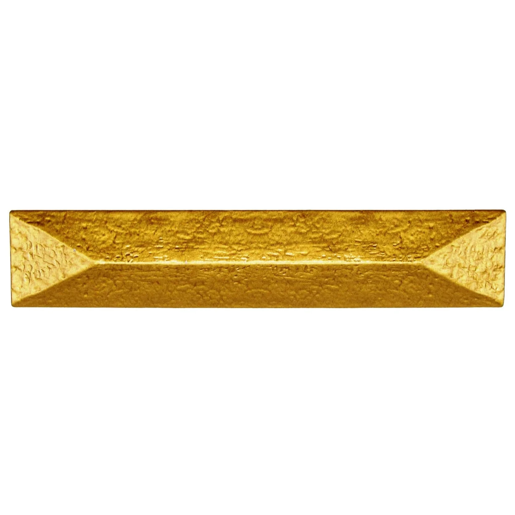 Rustic Pyramid Pull 3-3/4" Center Lux Gold - Image 1
