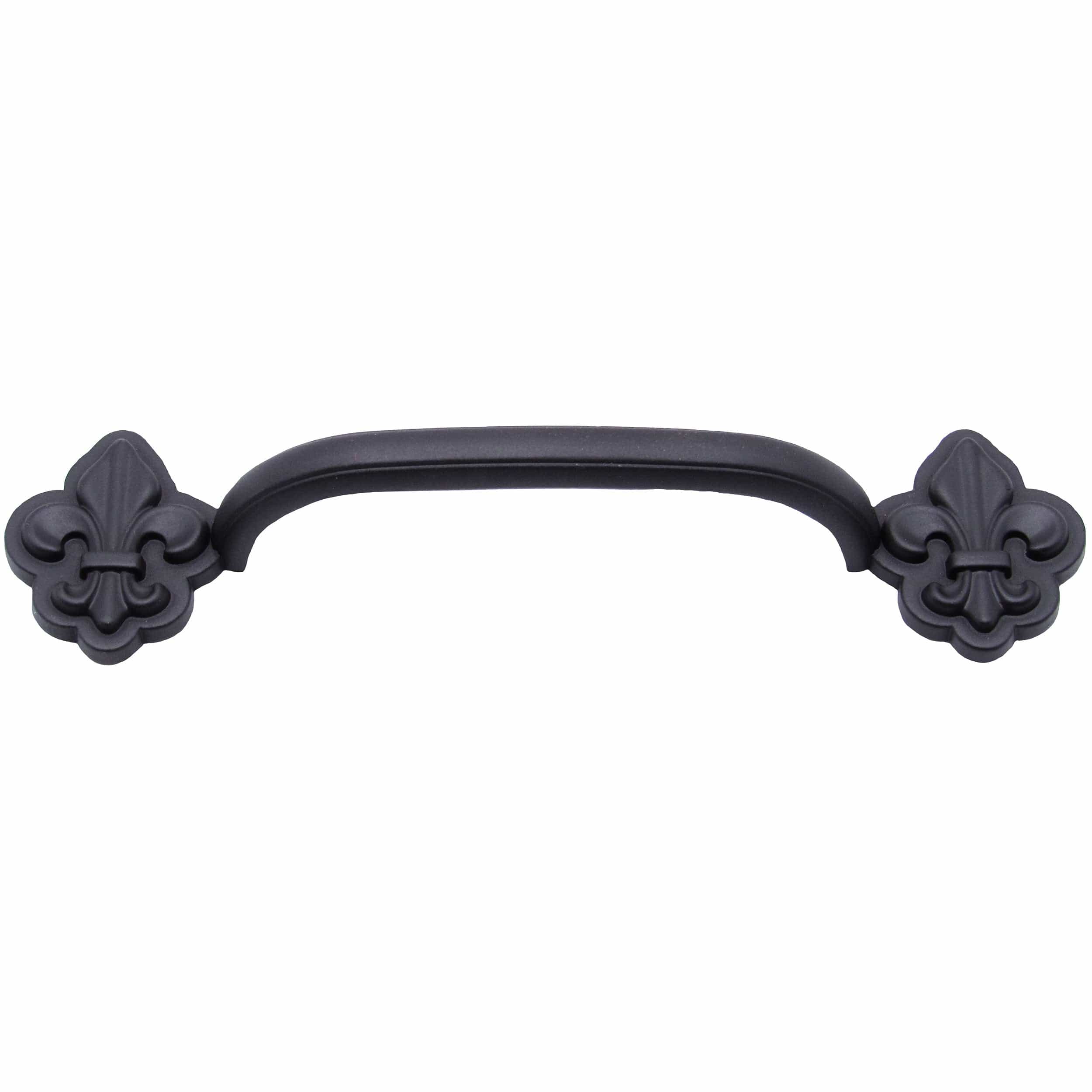 Fleur De Lis Arch Pull 3-3/4" Center Oil Rubbed Bronze - Image 1