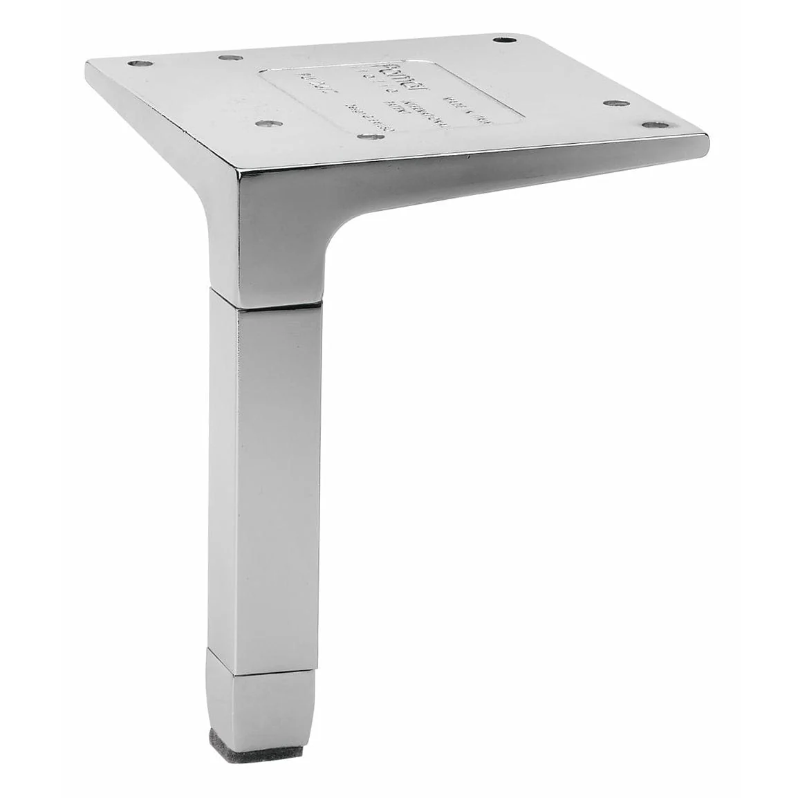 4-23/32" (120 mm) Design Furniture Leg Chrome - Image 1