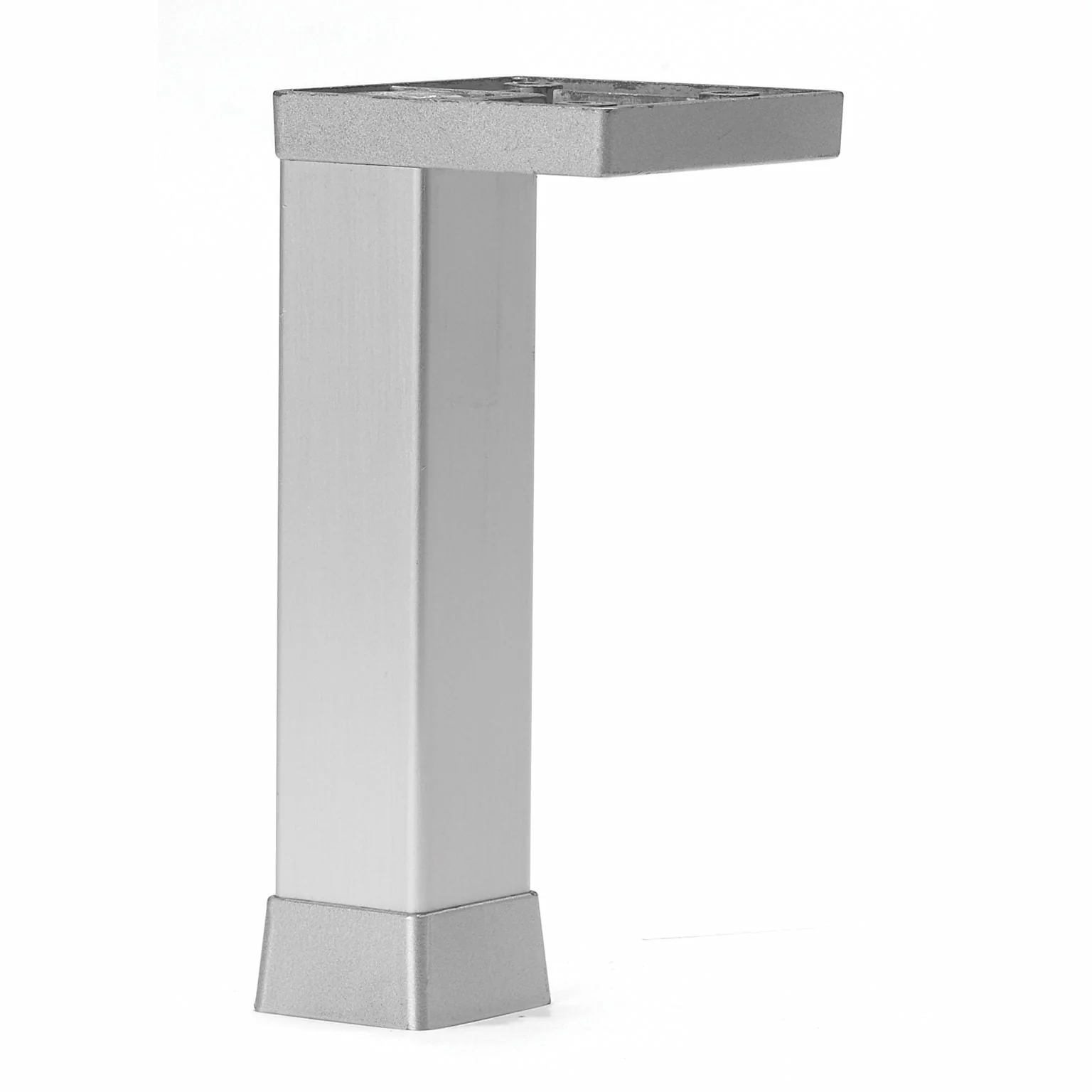 4-23/32" (120 mm) Adjustable Furniture Leg Aluminum - Image 1