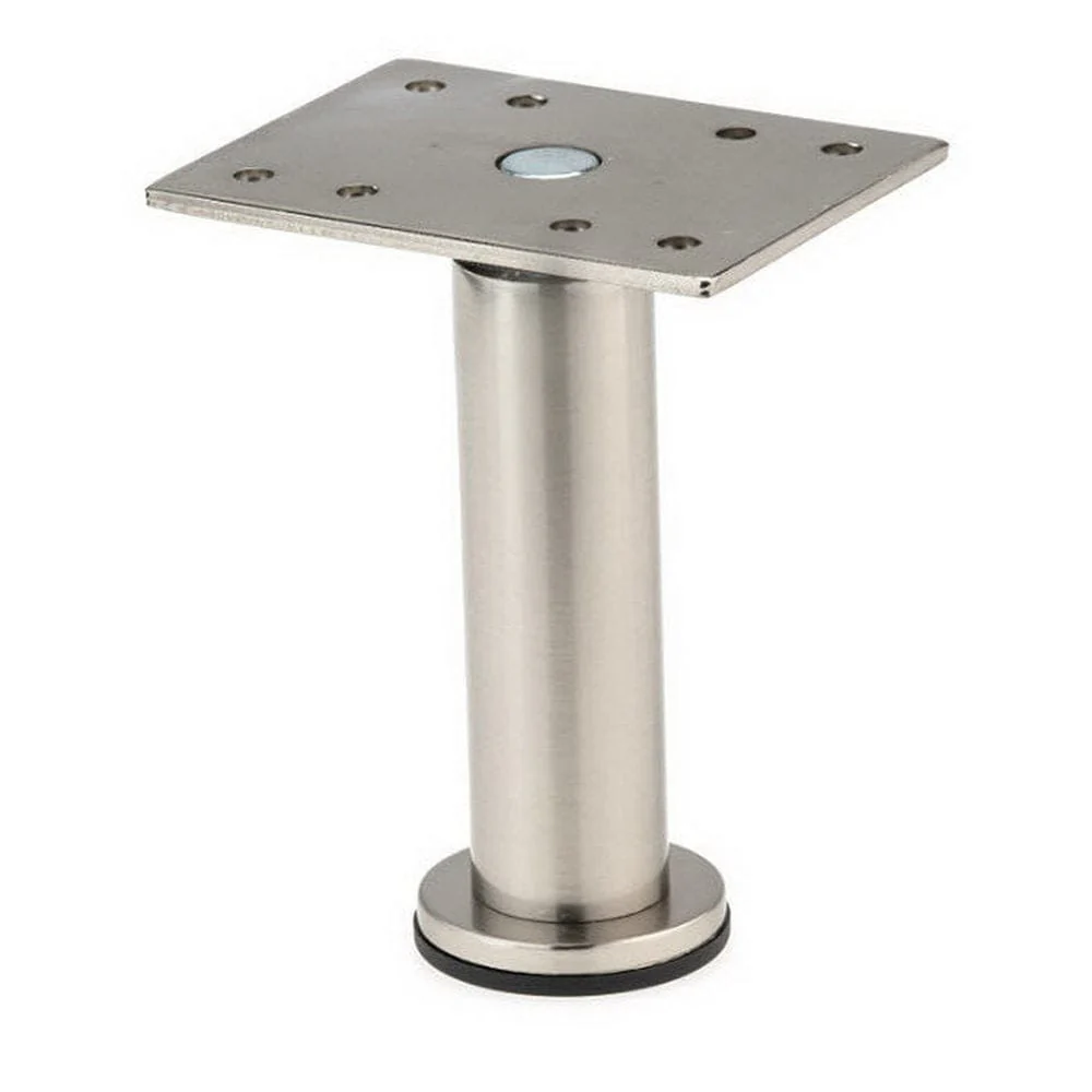 Borsa Adjustable Furniture Leg – Satin Nickel – 5-29/32″ (150 mm)