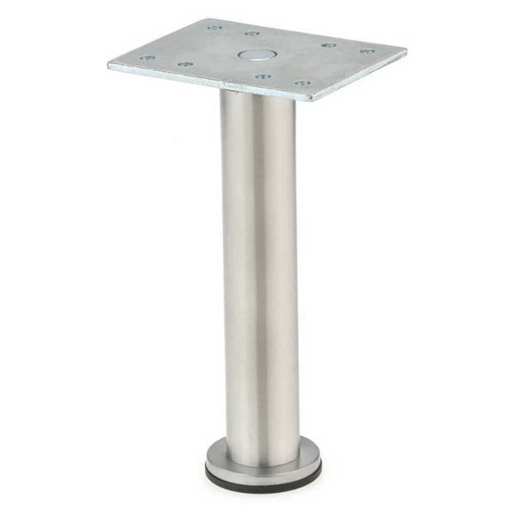 5-29/32" (150 mm) Borsa Adjustable Furniture Leg Stainless Steel - Image 1