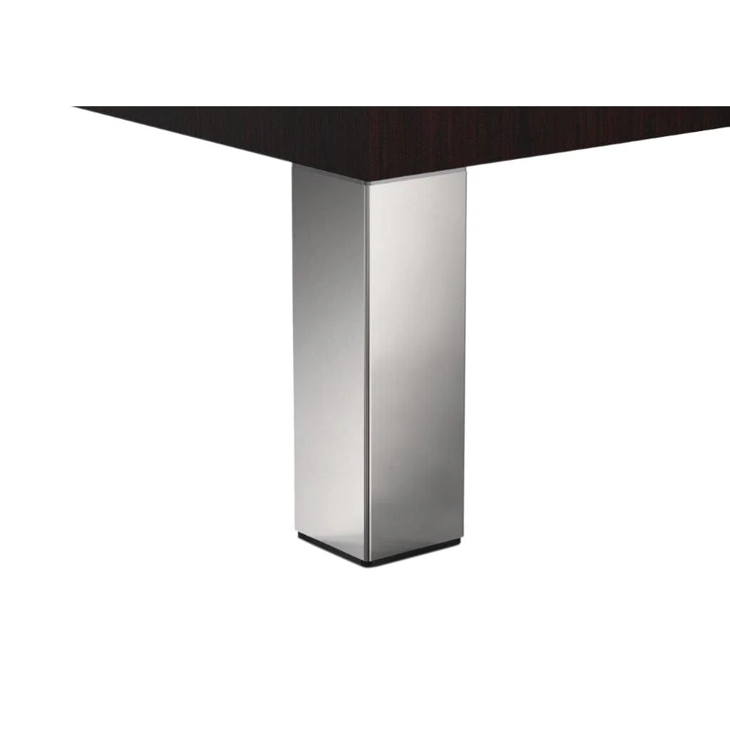 5-29/32" (150 mm) Adjustable Furniture Leg Chrome Pack of 4 - Image 1