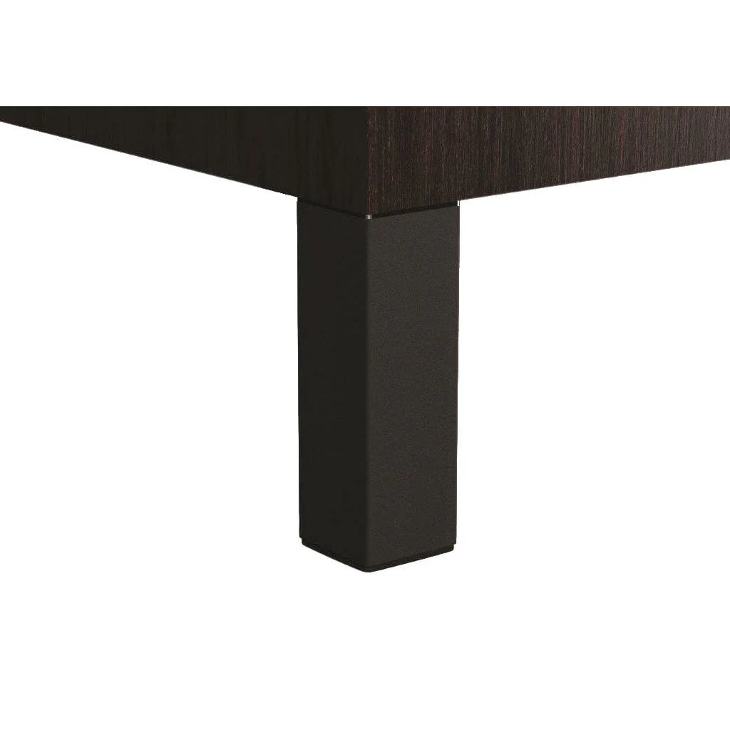 9-27/32" (250 mm) Adjustable Furniture Leg Matte Black Pack of 4 - Image 1