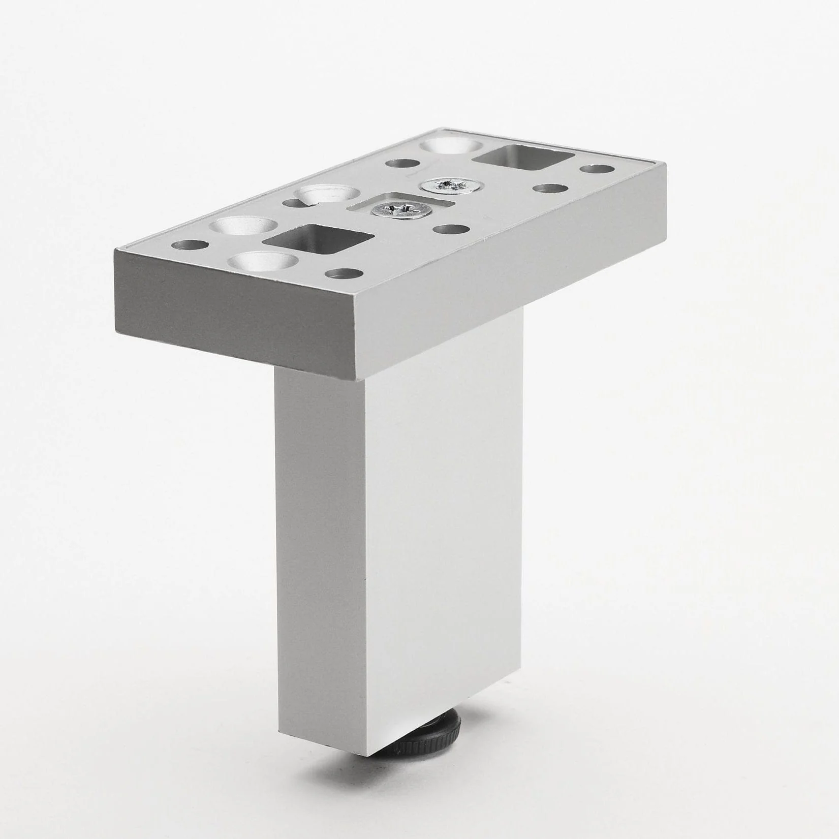 4-23/32" (120 mm) Adjustable Contemporary Versatile T or L Shaped Furniture Leg Aluminum - Image 1
