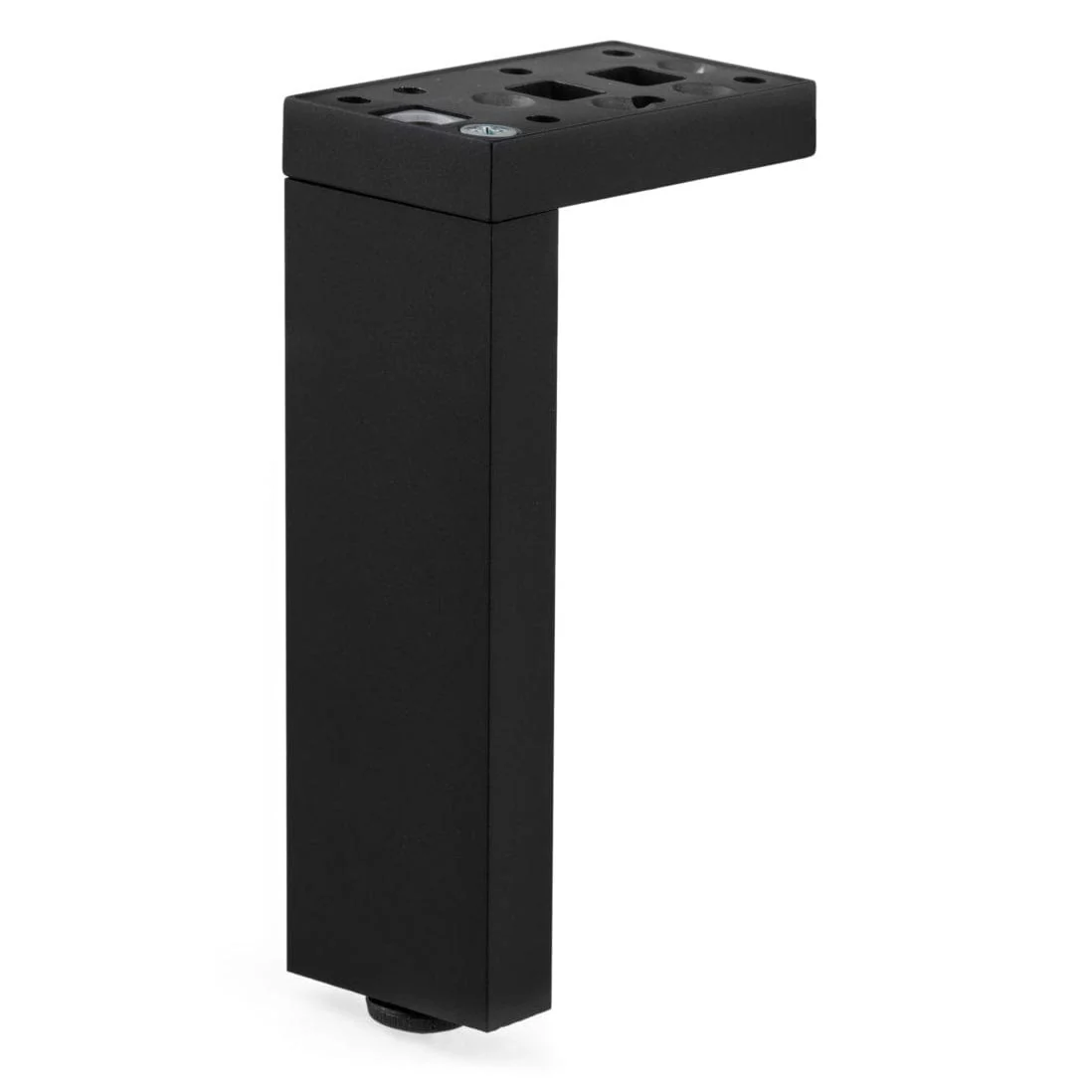 5-29/32″ (150 mm) Adjustable Contemporary Versatile T or L Shaped Furniture Leg Matte Black