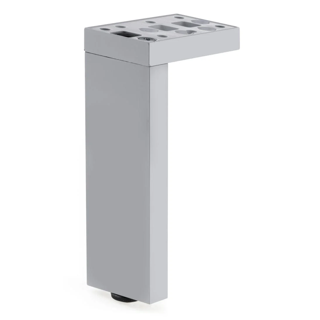 7-7/8" (200 mm) Adjustable Contemporary Versatile T or L Shaped Furniture Leg Aluminum - Image 1