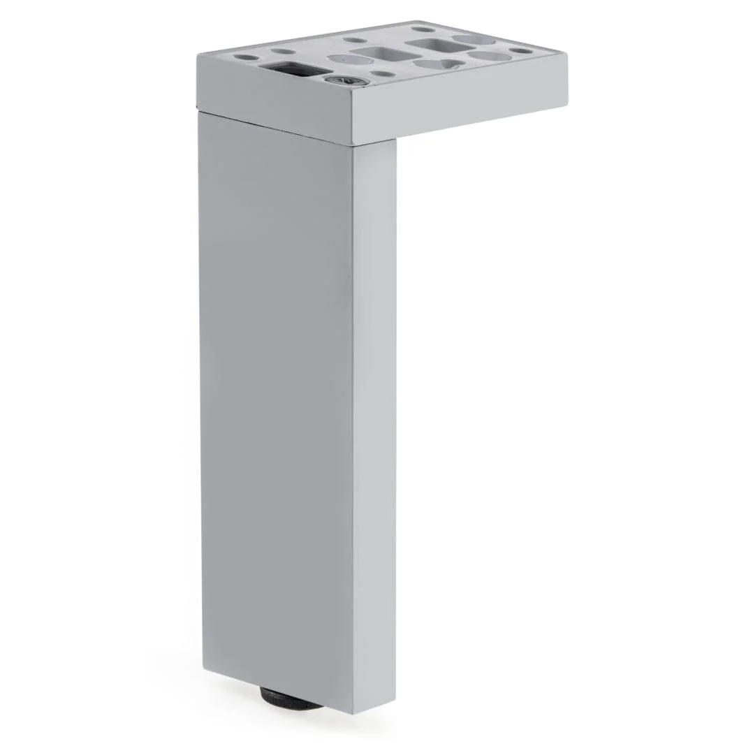 9-27/32″ (250 mm) Adjustable Contemporary Versatile T or L Shaped Furniture Leg Aluminum
