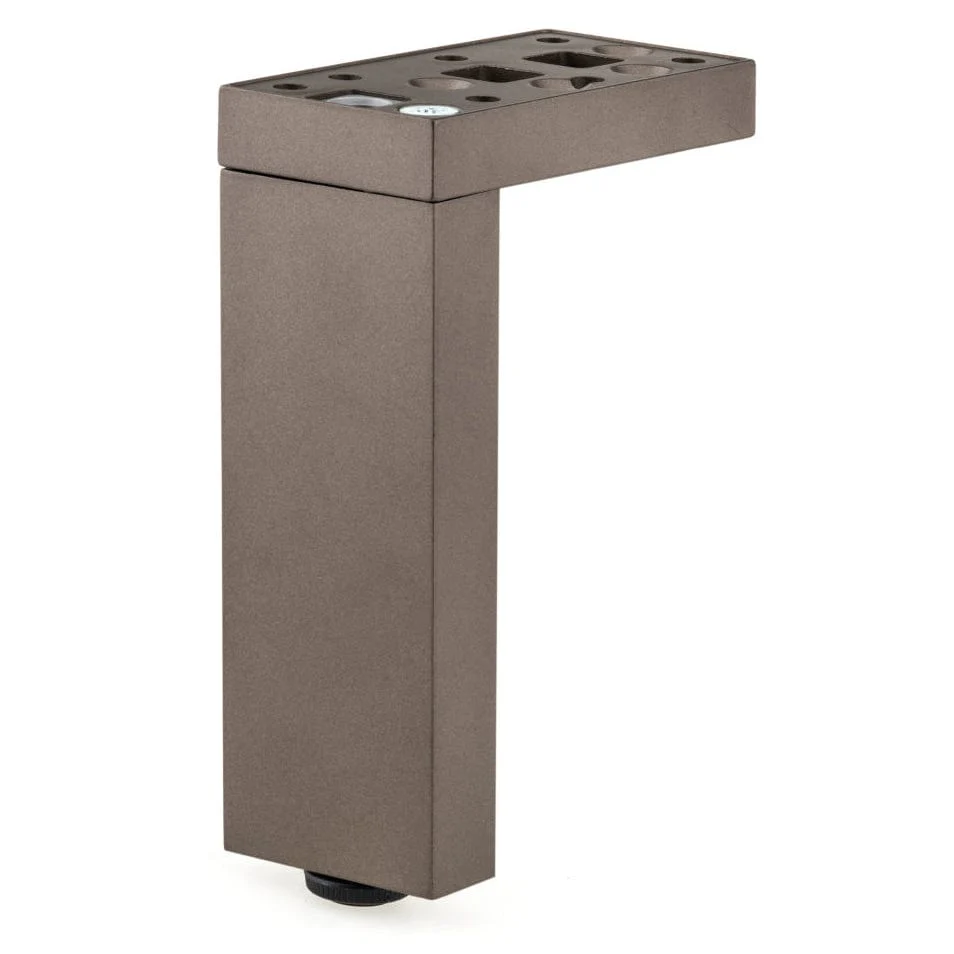 13-3/4″ (350 mm) Adjustable Contemporary Versatile T or L Shaped Furniture Leg Bronze